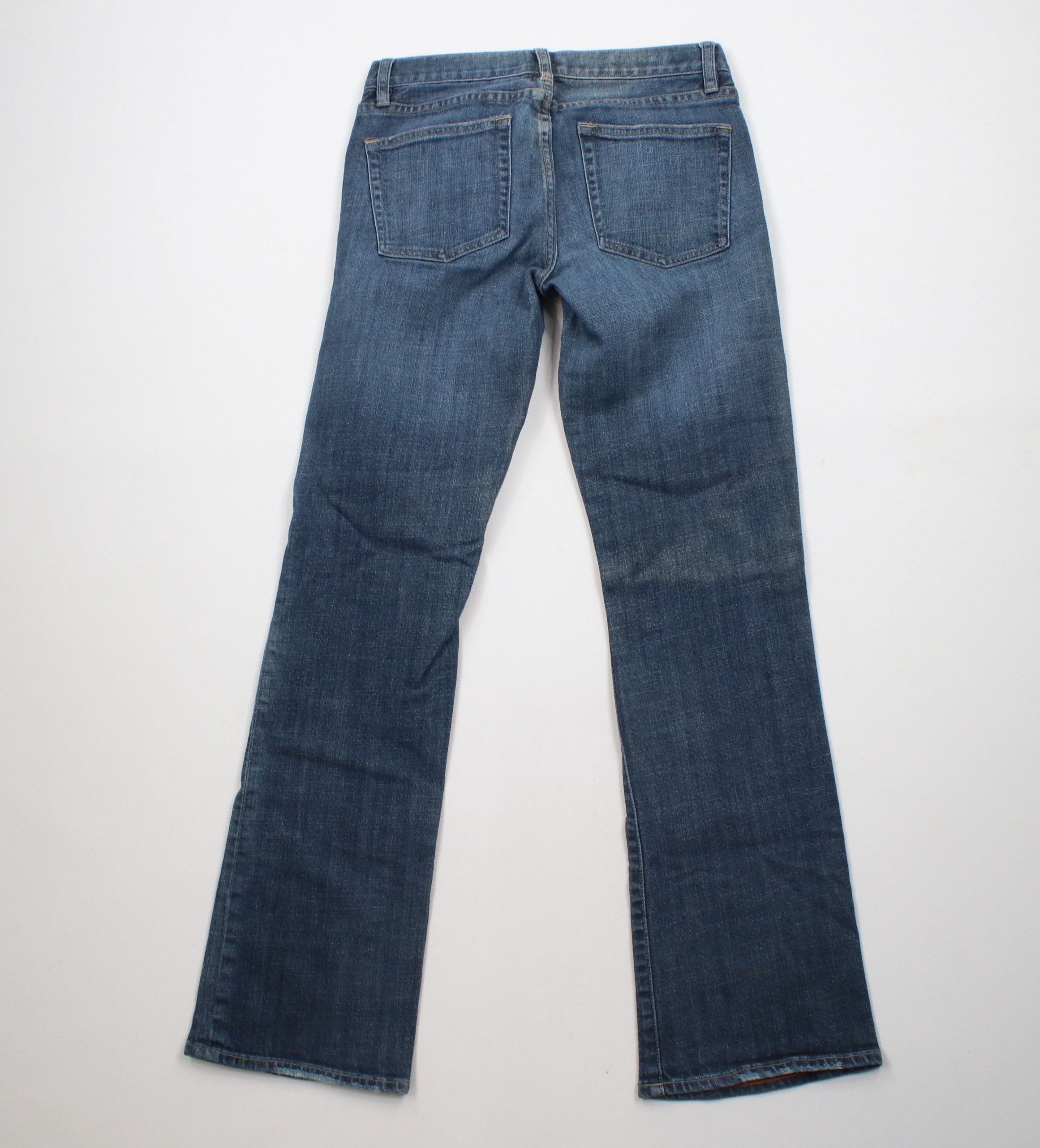 J.Crew × Vintage Vintage Y2K J Crew Stretch Flared Bootcut Denim Jeans Blue Size 28" / US 6 / IT 42 - 11 Thumbnail