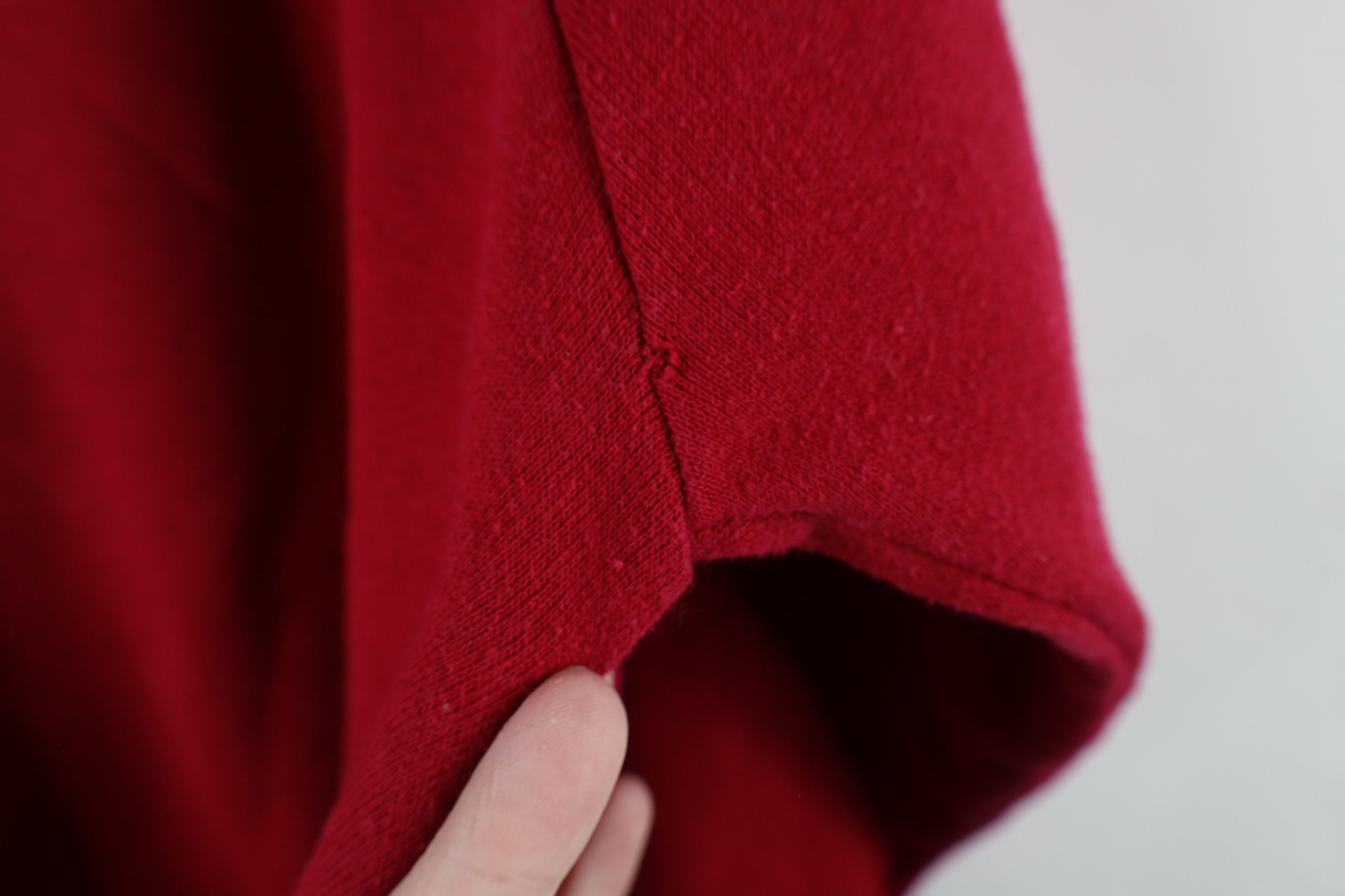 Vintage Vintage 70s Streetwear Blank Crewneck Sweatshirt Red USA Size L / US 10 / IT 46 - 9 Thumbnail