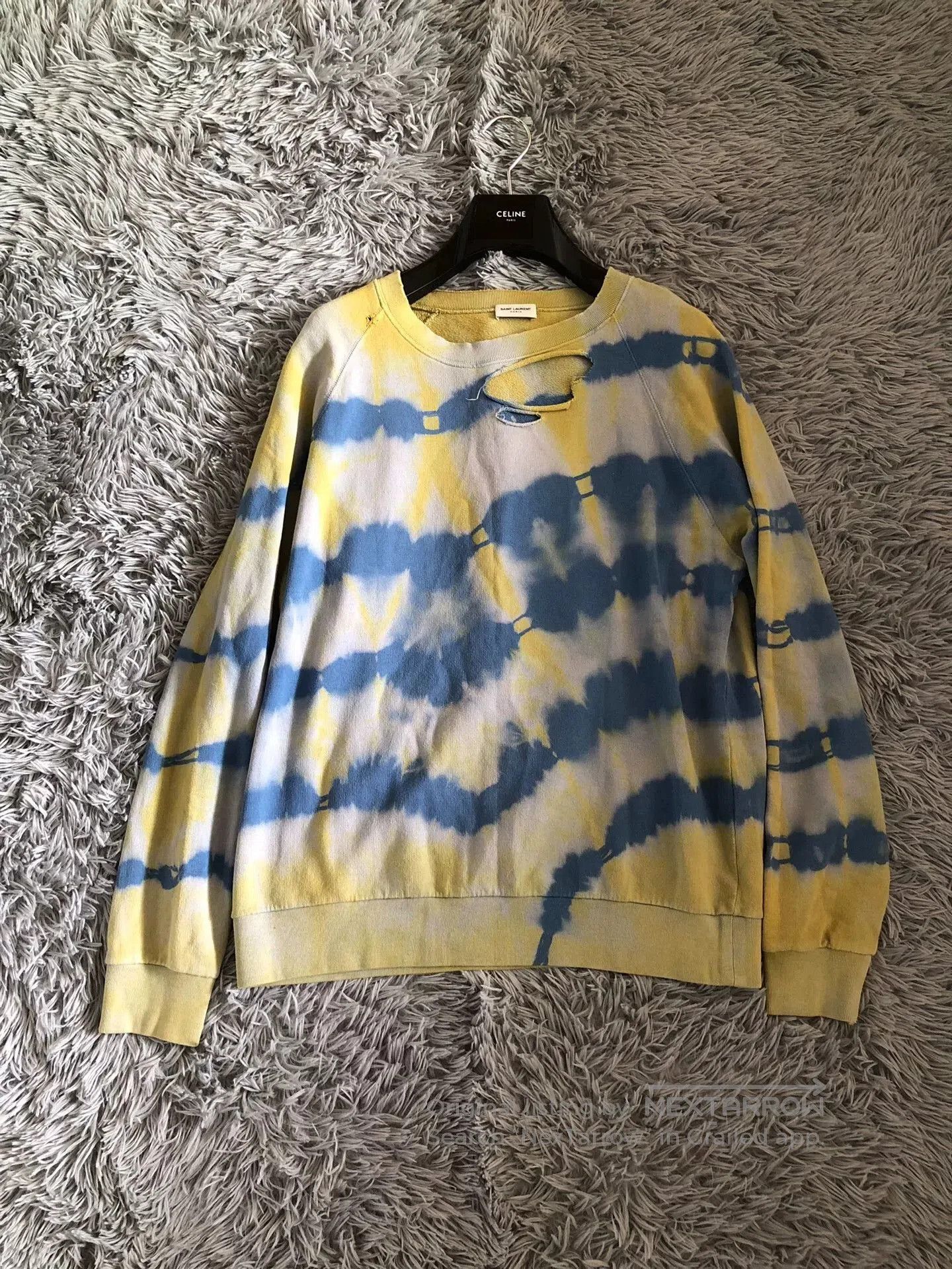 Saint Laurent Paris Saint Laurent 16SS Tie-Dye Sweatshirt. Size US L / EU 52-54 / 3 - 1 Thumbnail