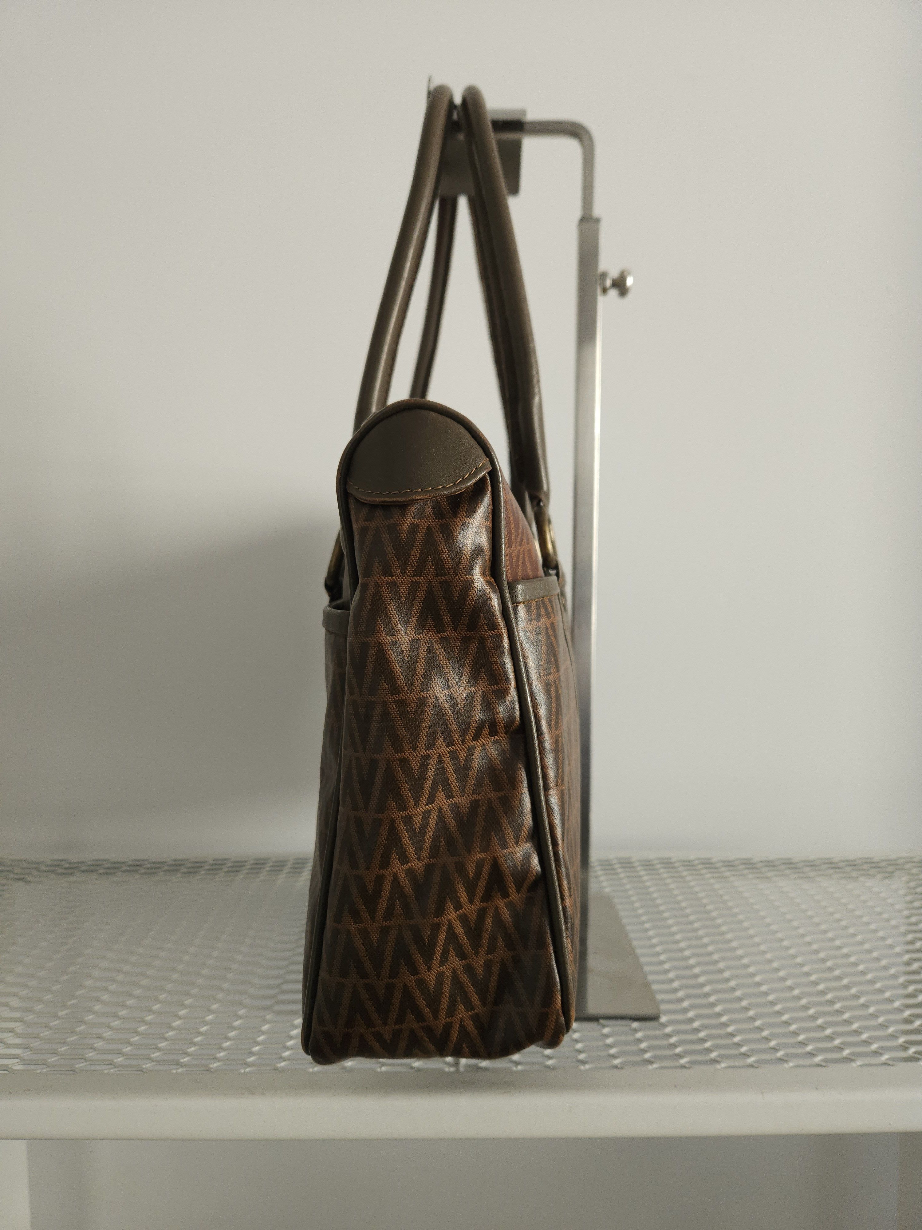 Mario Valentino × Vintage Vintage 80s Mario valentino monogram handbag Size ONE SIZE - 4 Thumbnail
