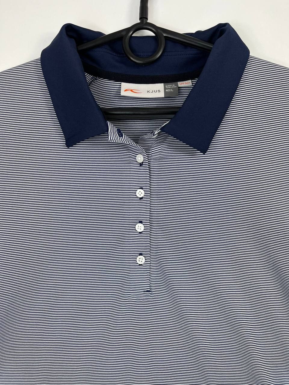 Other Kjus Women Sina Polo Shirt Golf Striped Blue White Size L Size US L / EU 52-54 / 3 - 2 Thumbnail