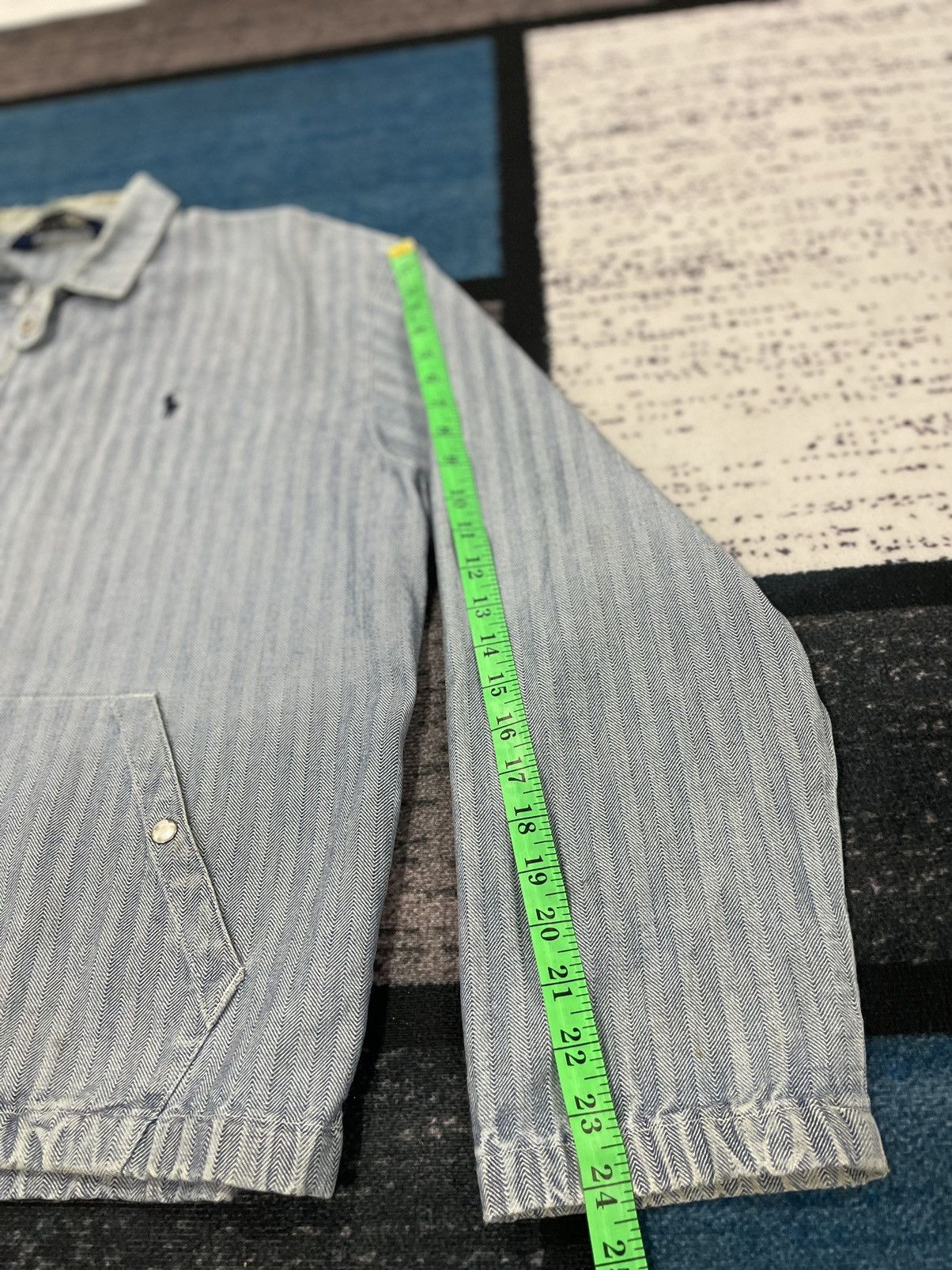 Polo Ralph Lauren Vintage Polo Ralph Lauren Distressed Zipper Jacket Size US L / EU 52-54 / 3 - 18 Thumbnail