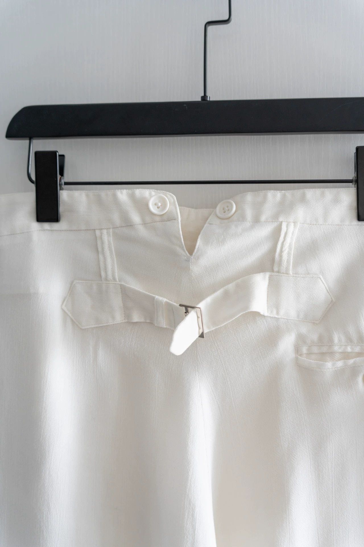 Yohji Yamamoto Yohji Yamamoto 97SS White Silk Mermaid Trousers Size US 29 - 4 Thumbnail