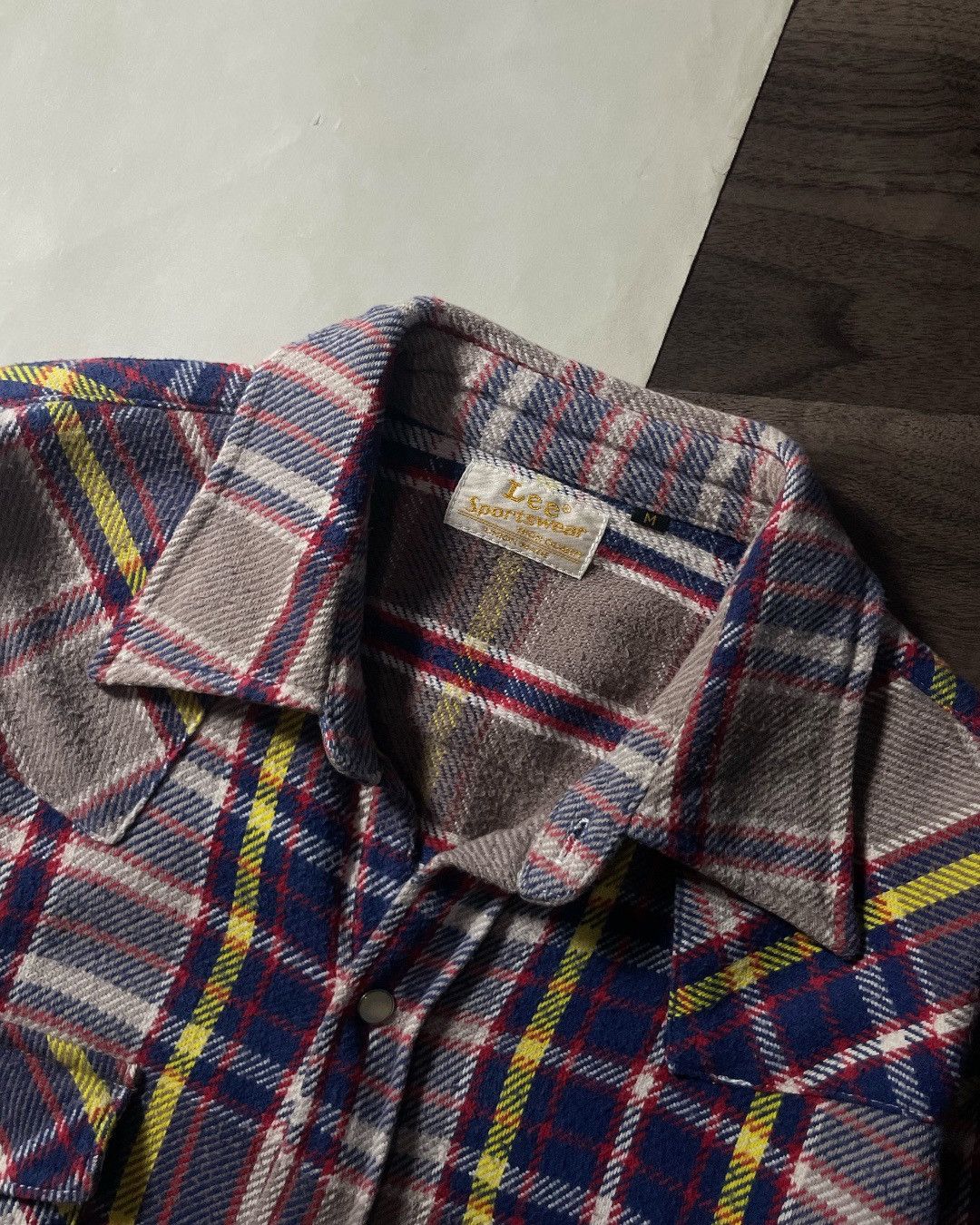 Lee Heavy Flannel Shirt Western Double Pocket LEE Size M Size US M / EU 48-50 / 2 - 5 Thumbnail