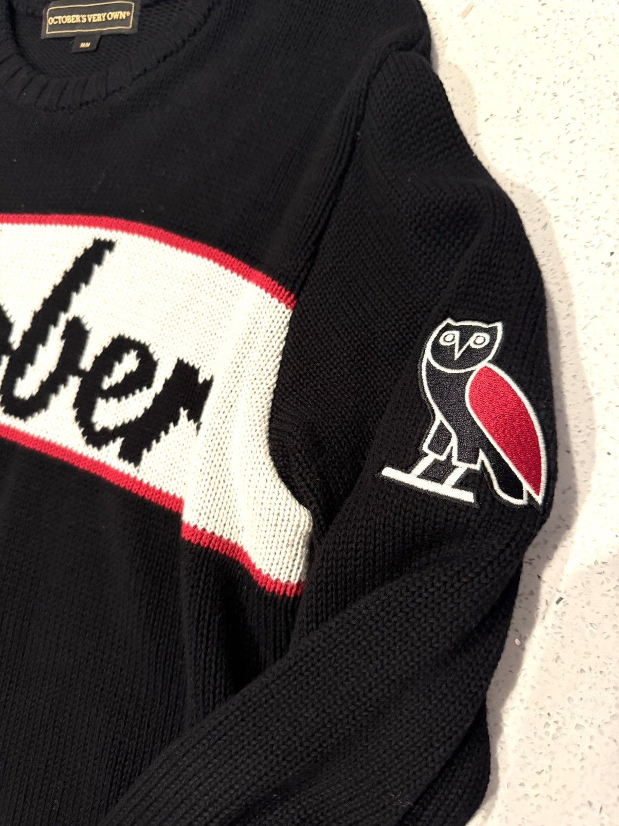 October's Very Own *RARE* OVO Knitted Sweater Size US M / EU 48-50 / 2 - 2 Thumbnail