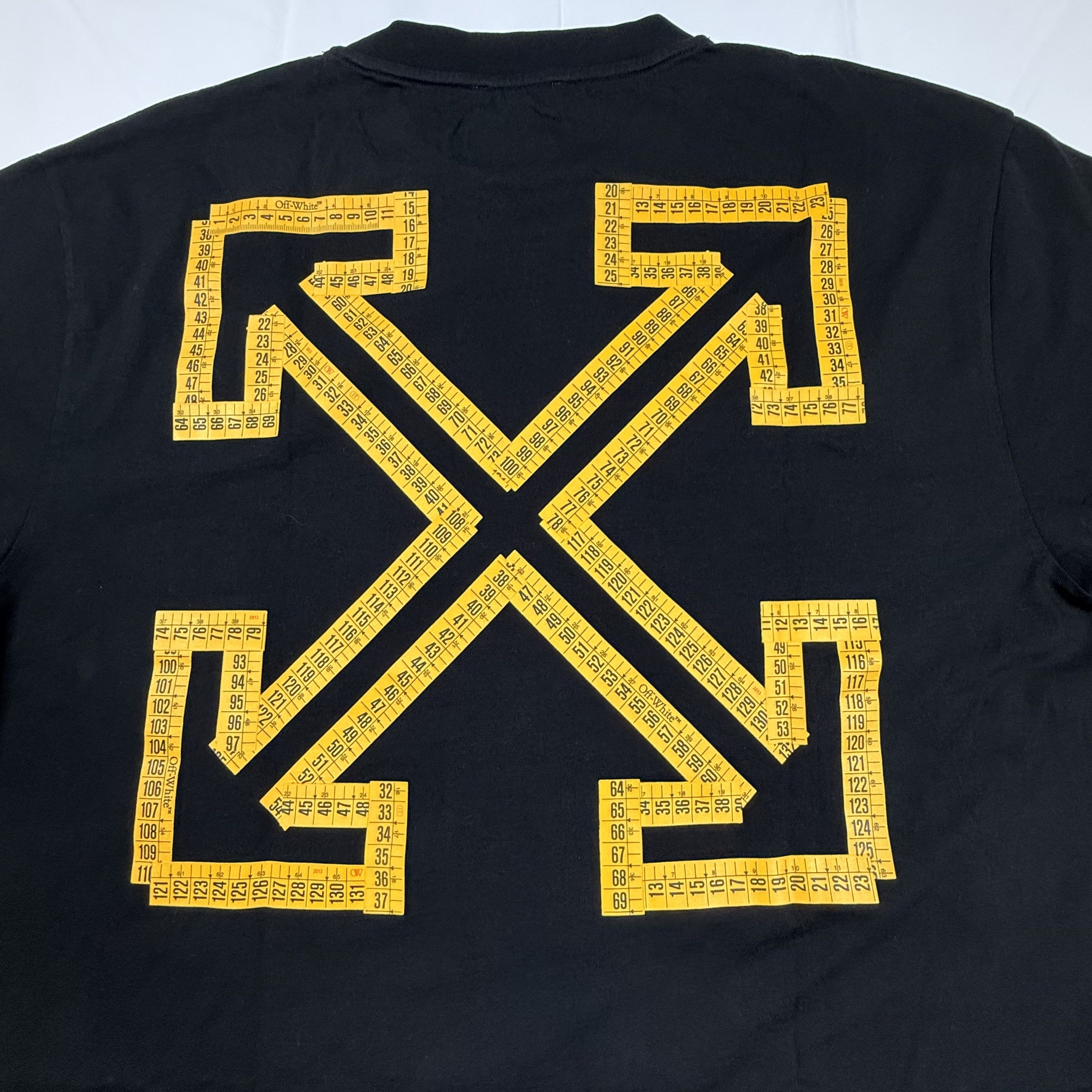 Off-White Off-White Virgil Abloh Black Measuring Tape Arrow shirt Size US XL / EU 56 / 4 - 12 Thumbnail