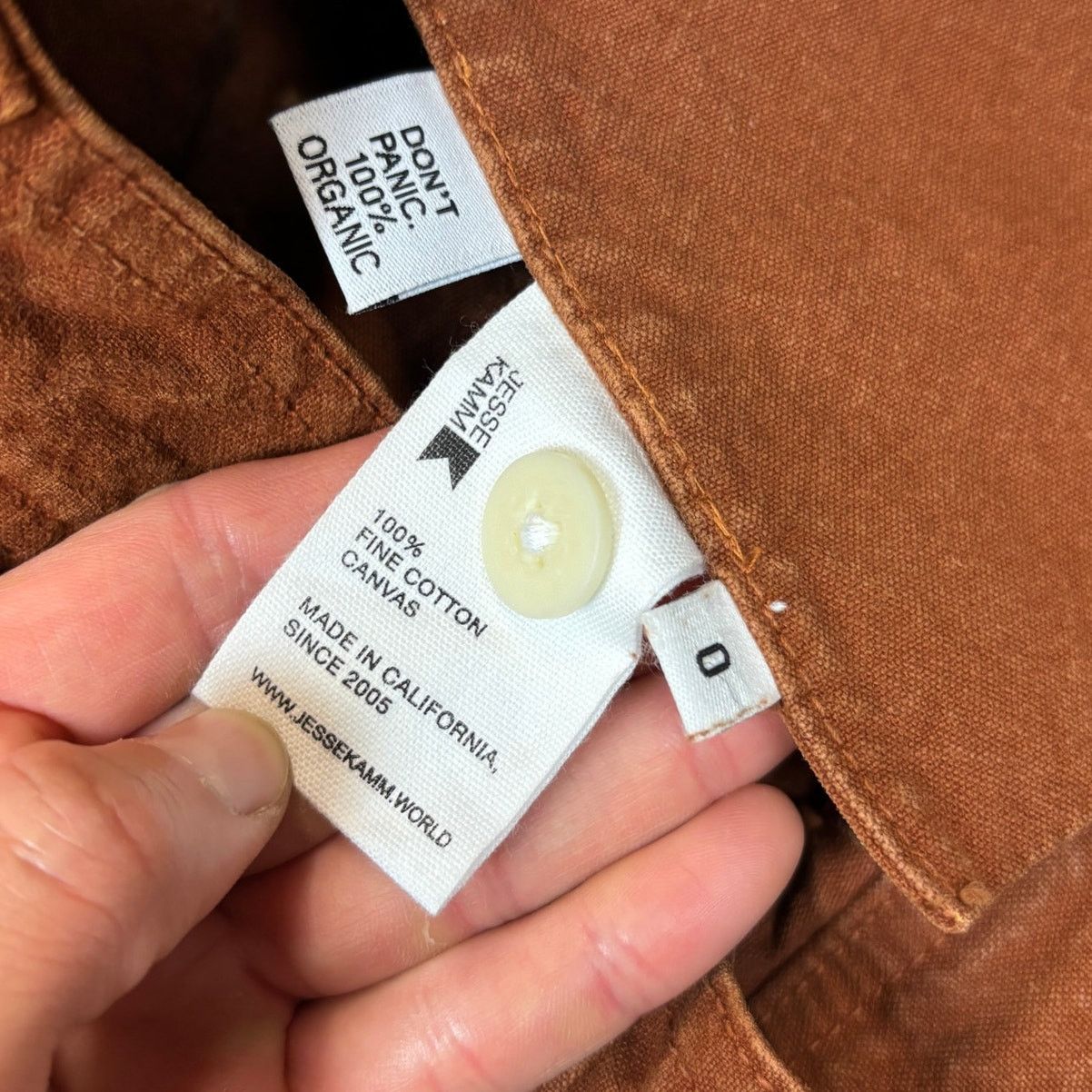 Jesse Kamm NWT Jesse Kamm Sailor Cotton Canvas Pants Women's 0 Boho Size 25" / US 0 / IT 36 - 10 Thumbnail