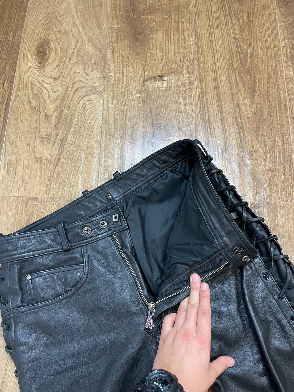 Japanese Brand × Vintage Vintage 90’s Y2K Style Casual Cowboy Genuine Leather Pants Size US 32 / EU 48 - 6 Thumbnail