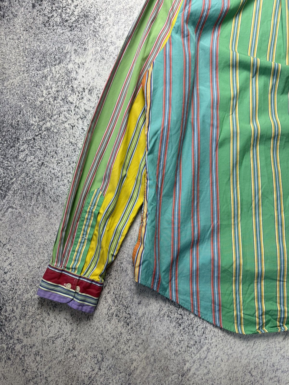 Polo Ralph Lauren Vintage RALPH LAUREN Multicolour Striped long Sleeved Shirt Size US XL / EU 56 / 4 - 25 Thumbnail