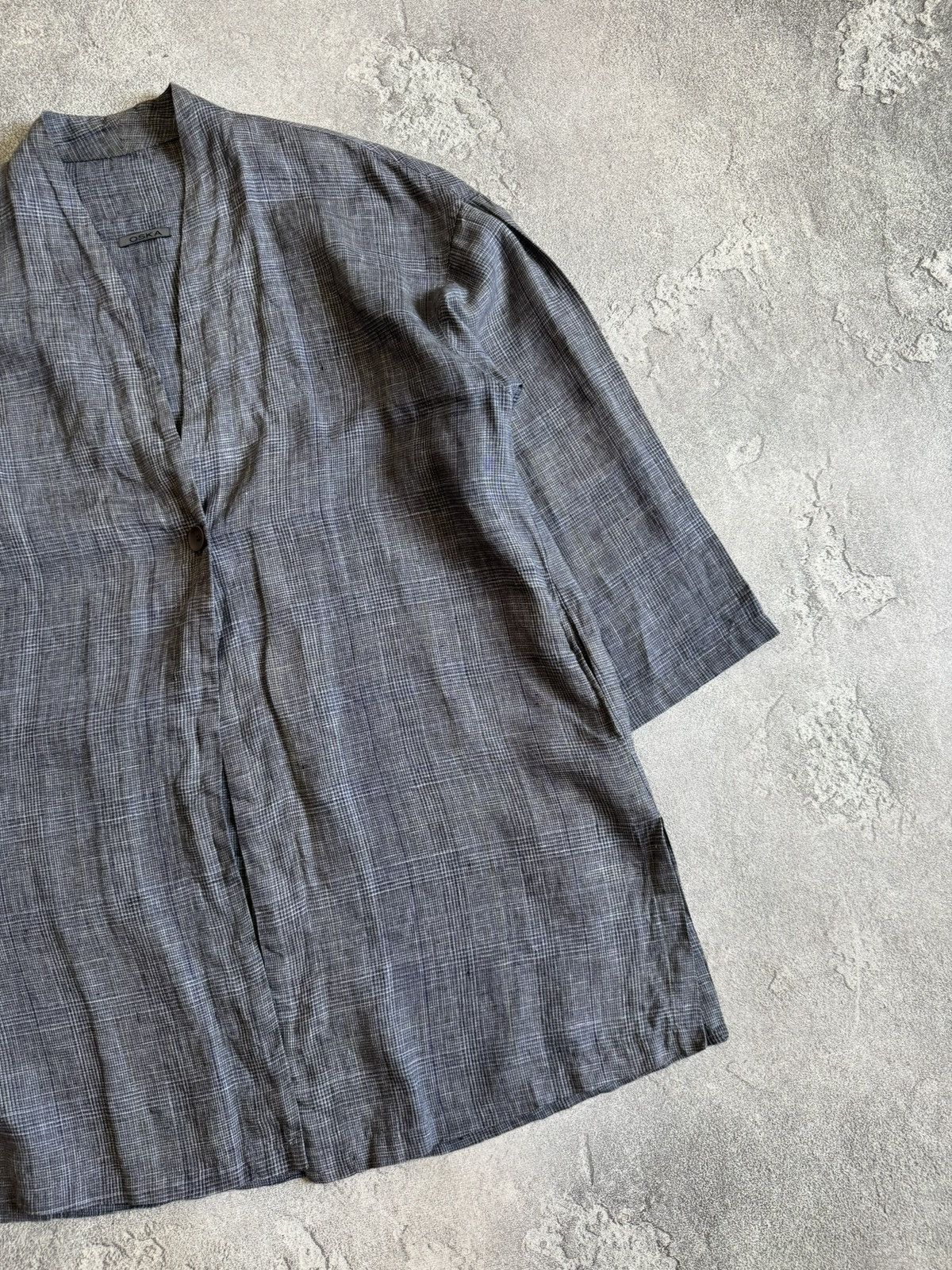 OSKA Oska 2size lino button up cape poncho dress shirt linen Size M / US 6-8 / IT 42-44 - 11 Thumbnail