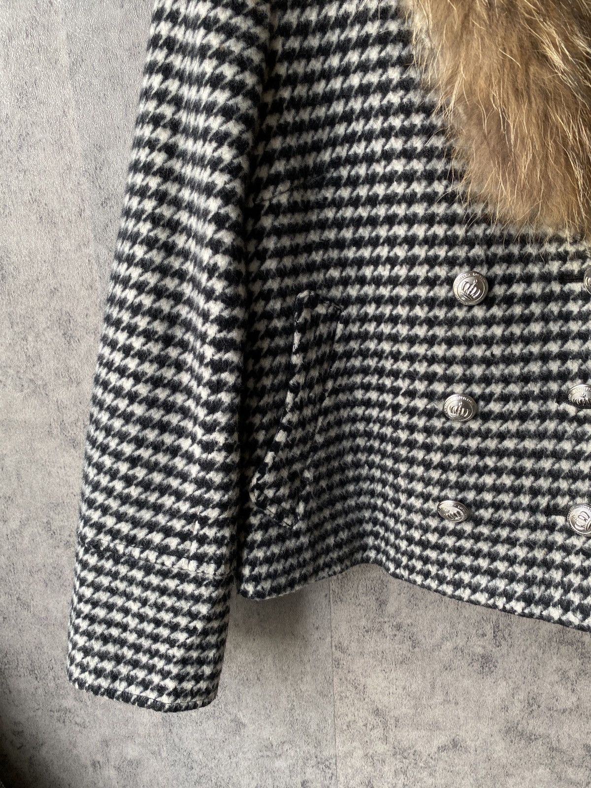 Loveless Loveless Japan Double Breasted Wool Cropped Fur Jacket Size US S / EU 44-46 / 1 - 5 Thumbnail