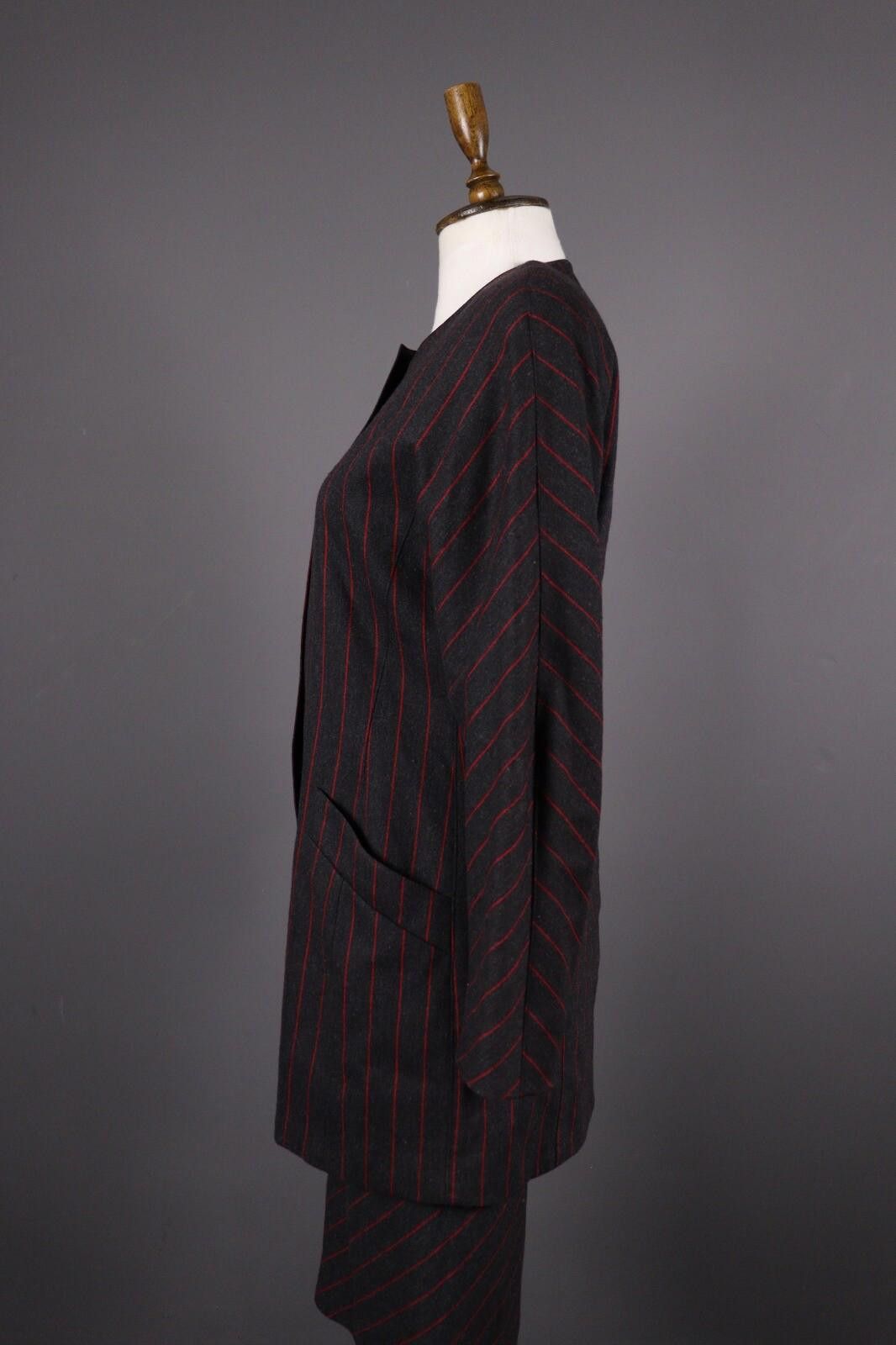 Escada Escada by Margaretha Ley Wool Stripe 2 Piece Black Size 38 Size M / US 6-8 / IT 42-44 - 6 Thumbnail