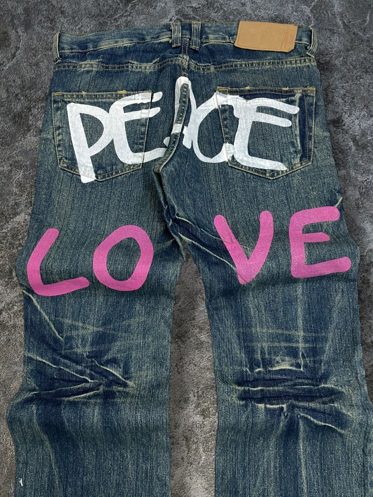 Hysteric Glamour Vintage 1990s Japan Designer Point Loma Pecae & Love Flared Size US 33 - 6 Thumbnail