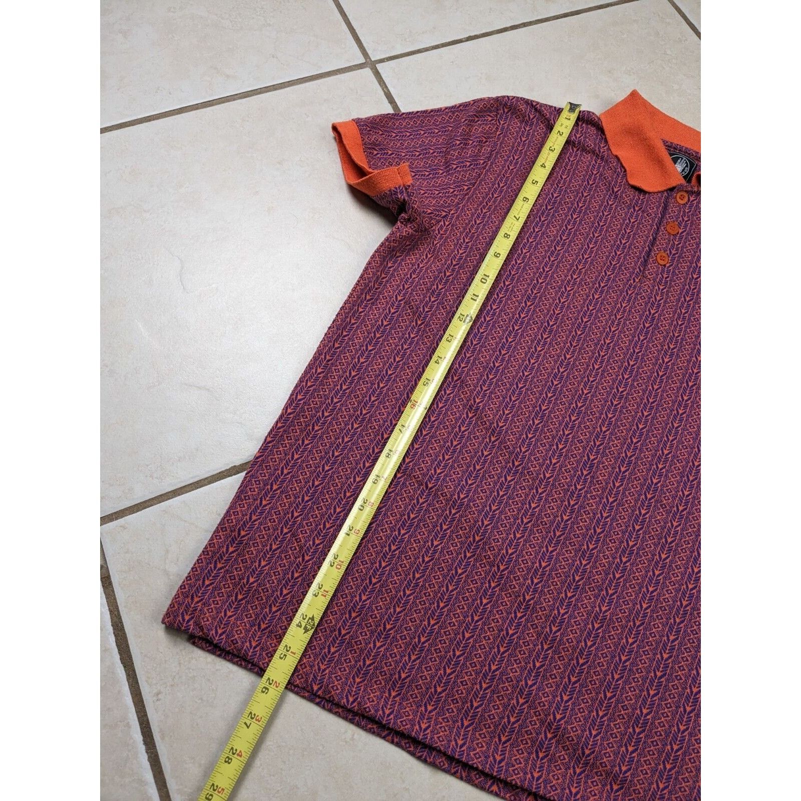 Body Glove Body Glove Colorful Collared Polo Shirt Orange Blue Retro Size US M / EU 48-50 / 2 - 7 Thumbnail