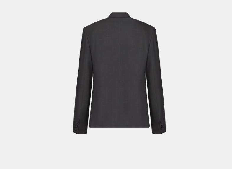Dior o1w1db11225 443C25 Classic Jacket in Anthracite Gray Size US M / EU 48-50 / 2 - 2 Thumbnail