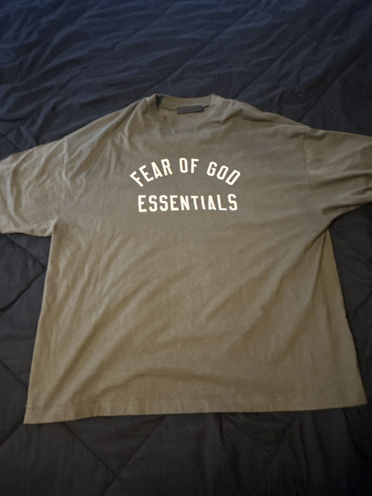 Fear of God Olive Fear of God Essentials Tshirt Size US XL / EU 56 / 4 - 1 Thumbnail