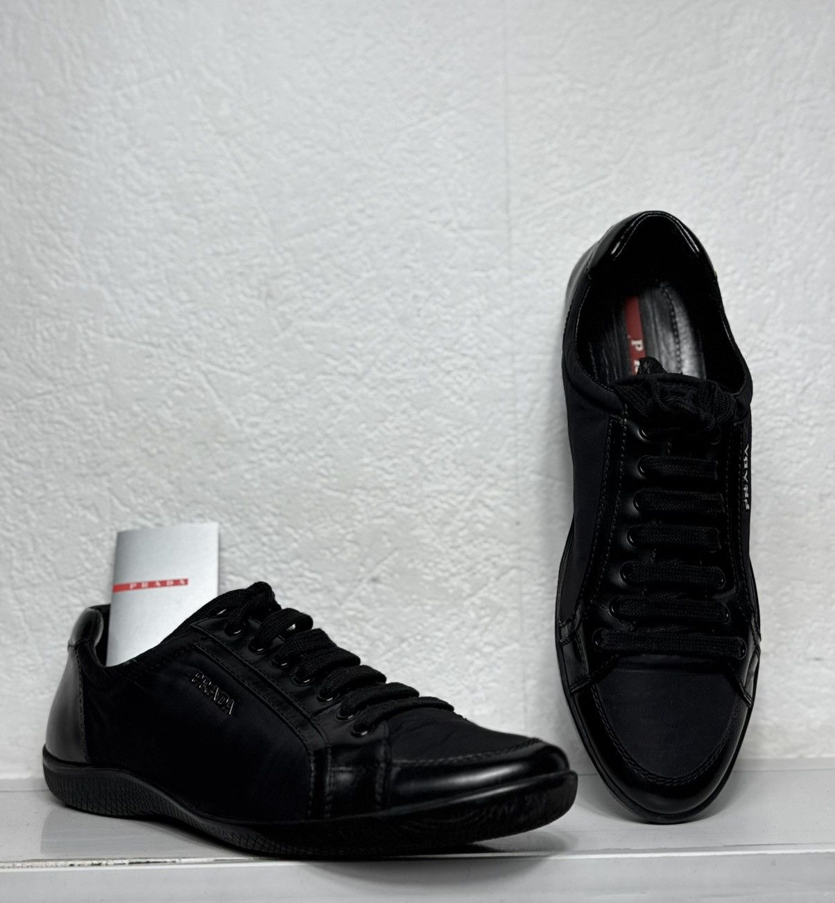 Prada Prada Women’s Black Sneakers Size 38 Loafers Size US 8 / IT 38 - 2 Thumbnail