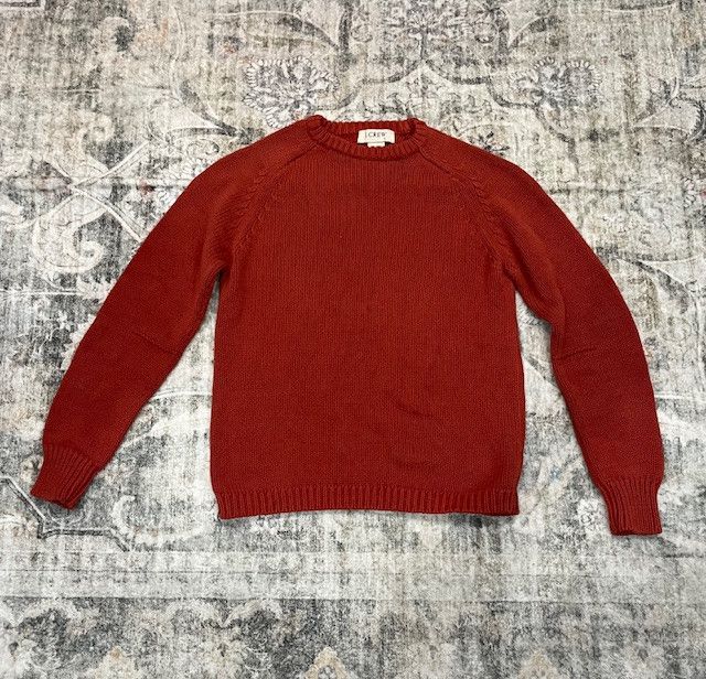 J.Crew J.Crew 100% Cotton Raglan Crewneck Sweater (S) Size US S / EU 44-46 / 1 - 1 Thumbnail