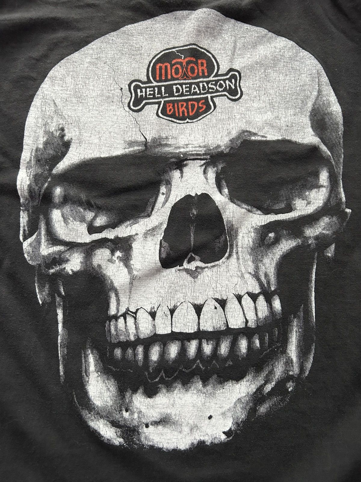 Vintage vintage 90s skull pile print motor hell deadson tshirt L Size US L / EU 52-54 / 3 - 2 Thumbnail