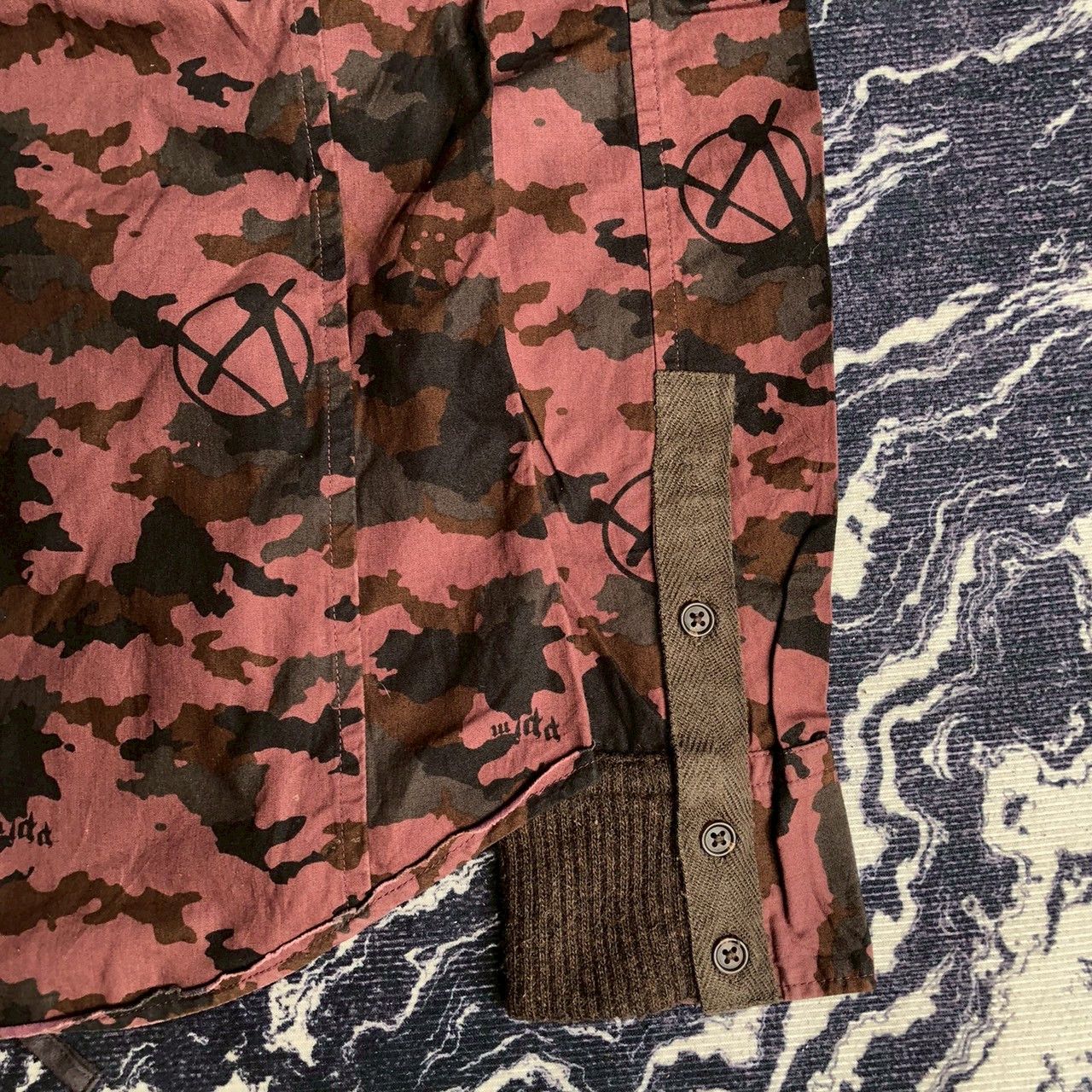 PPFM Vintage Y2K PPFM Camo Hooded Jacket Fleece Lined Size US S / EU 44-46 / 1 - 8 Thumbnail