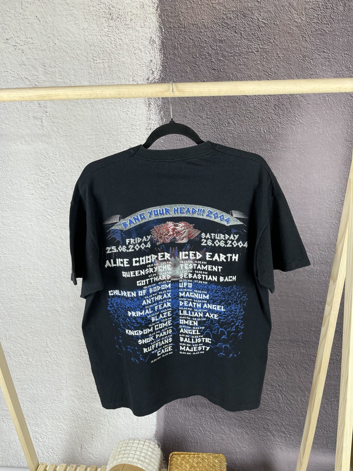 Band Tees BANG YOUR HEAD 2004 CREW Metal Shirt FotL Iced Earth Anthrax Size US L / EU 52-54 / 3 - 6 Thumbnail