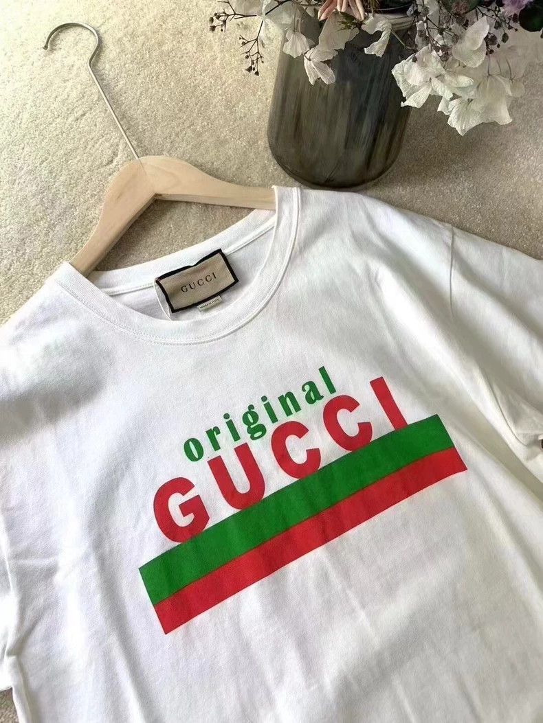 Gucci Gucci Striped letter print short-sleeved T-shirt 2501-Nexta Size US XS / EU 42 / 0 - 3 Thumbnail