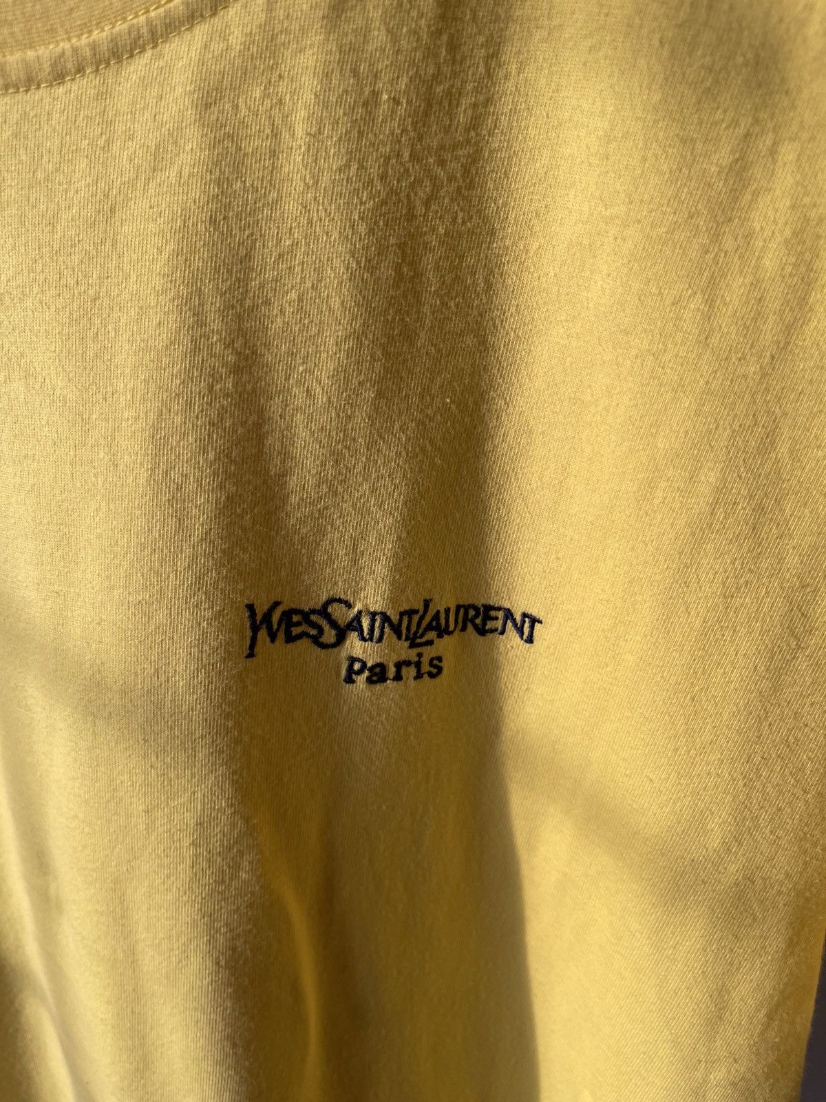 Yves Saint Laurent 90s Yves Saint Laurent Paris Back Logo Tee Size US M / EU 48-50 / 2 - 5 Thumbnail
