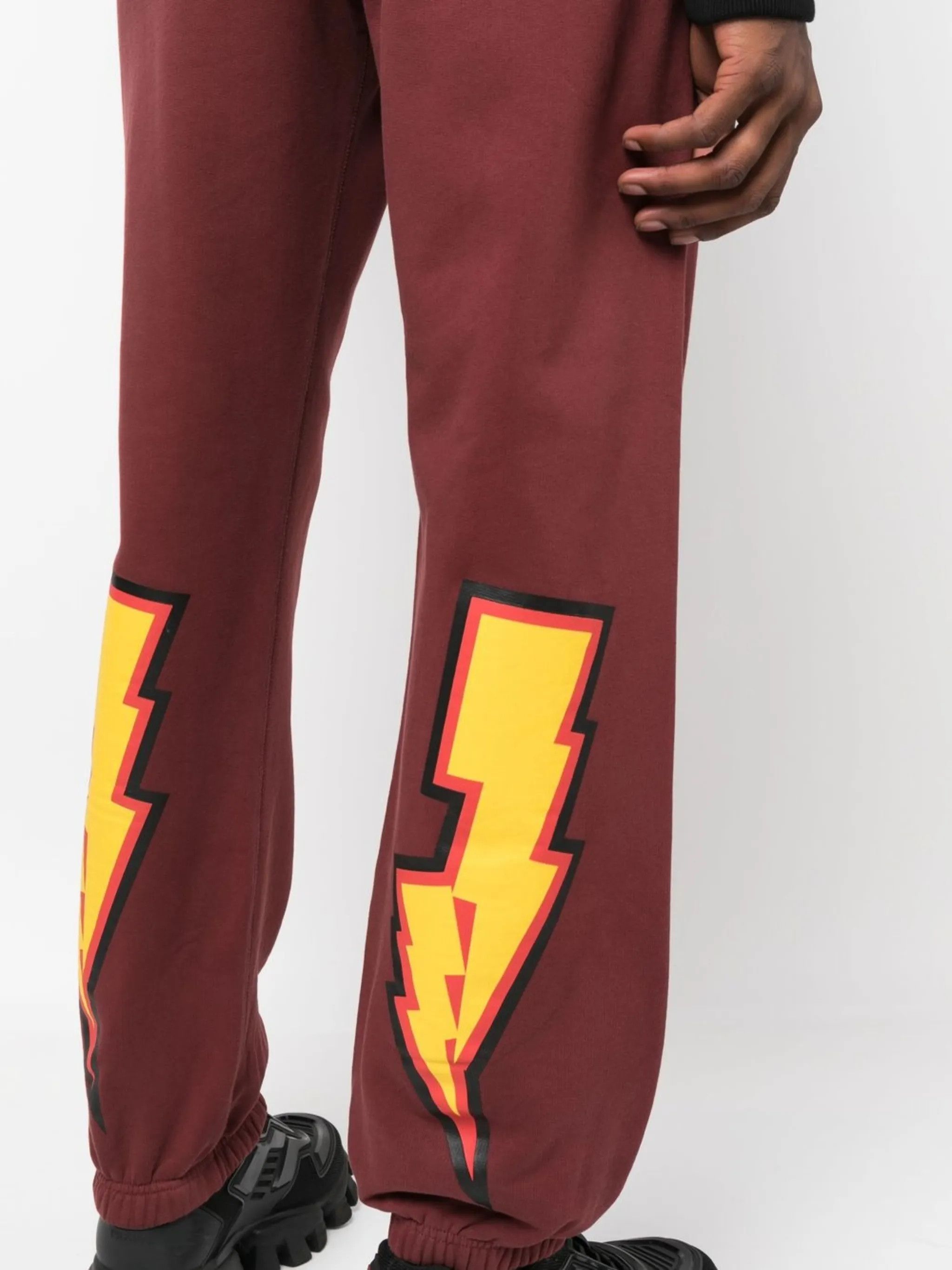 Off-White o1gr1nt0425 Thunder Stable Slim Sweatpants & Joggers Barolo Size US 32 / EU 48 - 5 Thumbnail