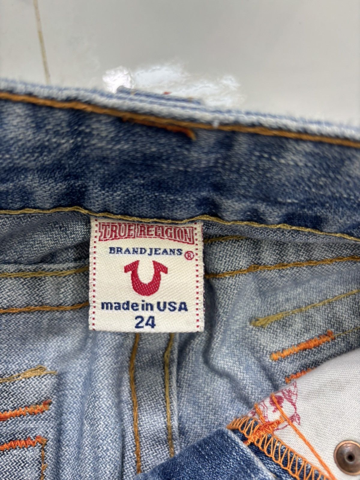 Hysteric Glamour × True Religion True Religion Joey Bootcut Flare Distressed Denim Jeans Size 27" / US 4 / IT 40 - 12 Thumbnail