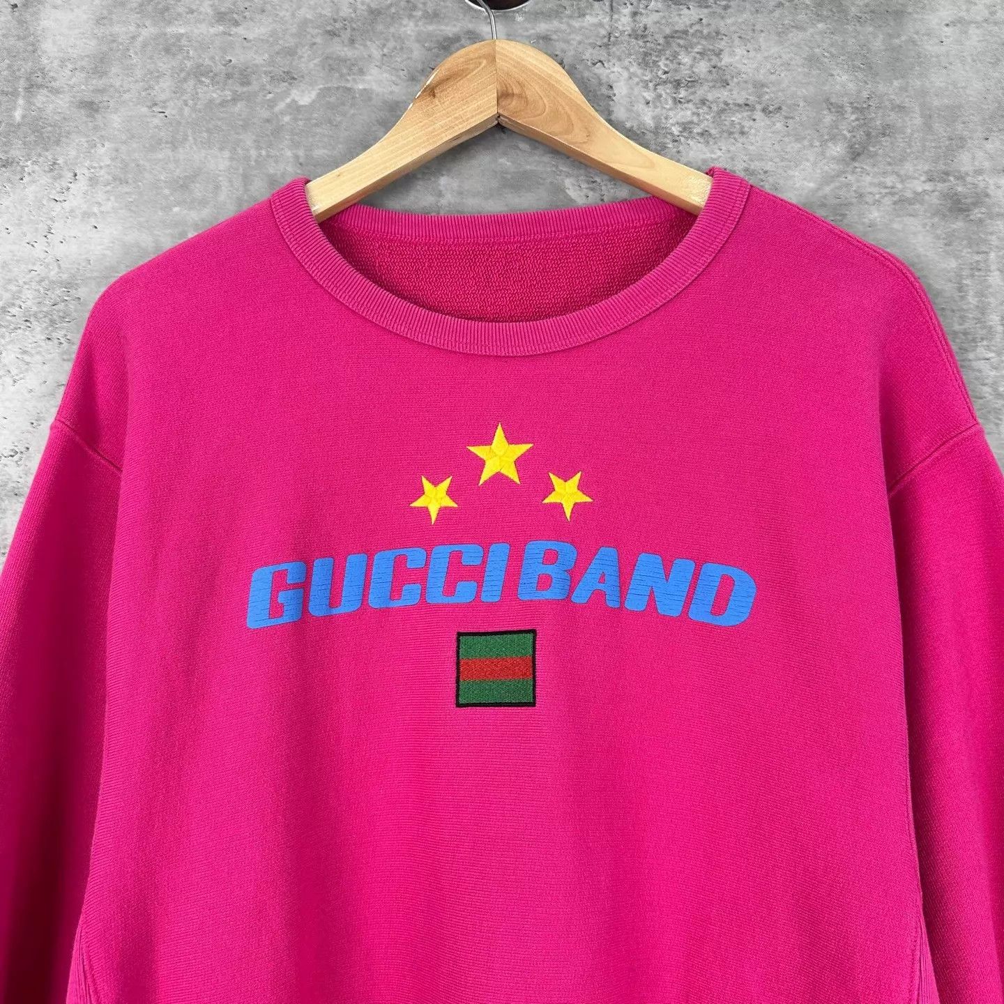 Gucci Gucci Star Logo Long Sleeve Fuchsia Sweatshirt M Size M / US 6-8 / IT 42-44 - 3 Thumbnail