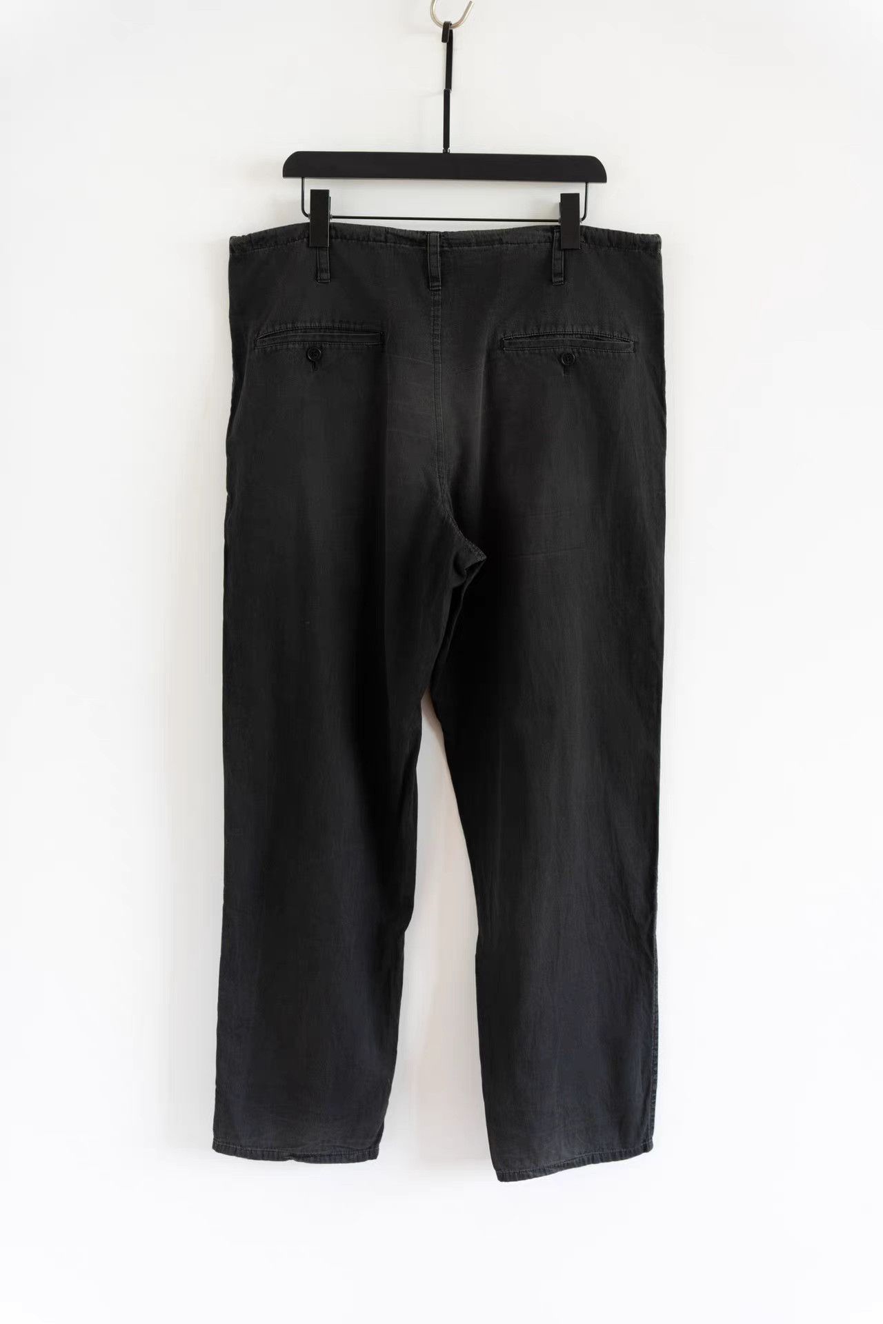 Yohji Yamamoto Yohji Yamamoto 16ss Washed Drawstring Straight Pants K4 Size US 30 / EU 46 - 2 Thumbnail