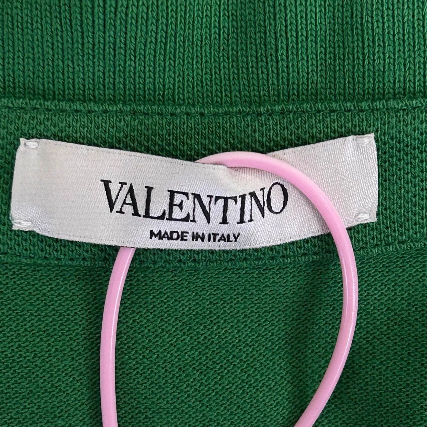 Valentino VALENTINO Green Rivet Short-Sleeve Polo S NWT Size US XXL / EU 58 / 5 - 3 Thumbnail