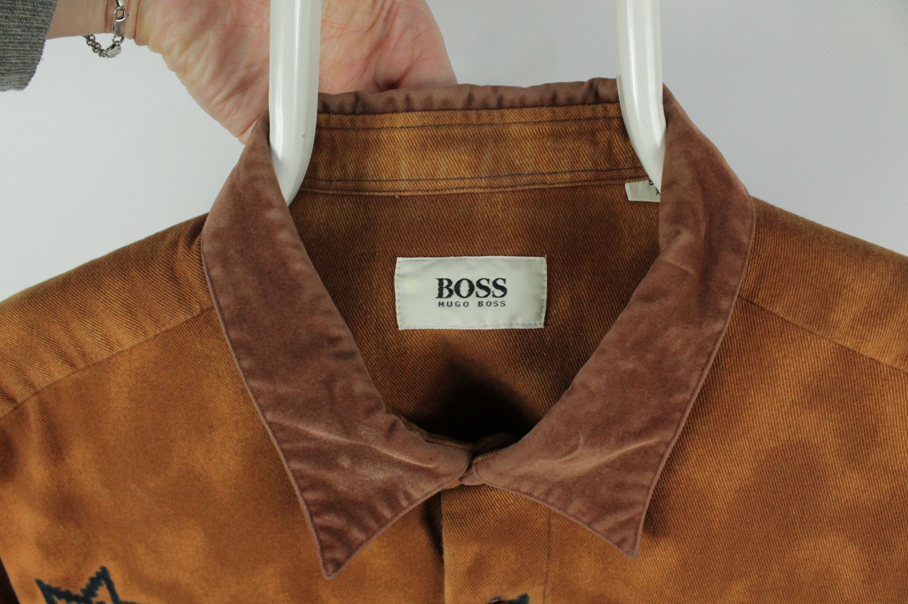 Hugo Boss RARE Vintage Hugo Boss Flannel Snowflake Pattern Shirt Size US XL / EU 56 / 4 - 3 Thumbnail