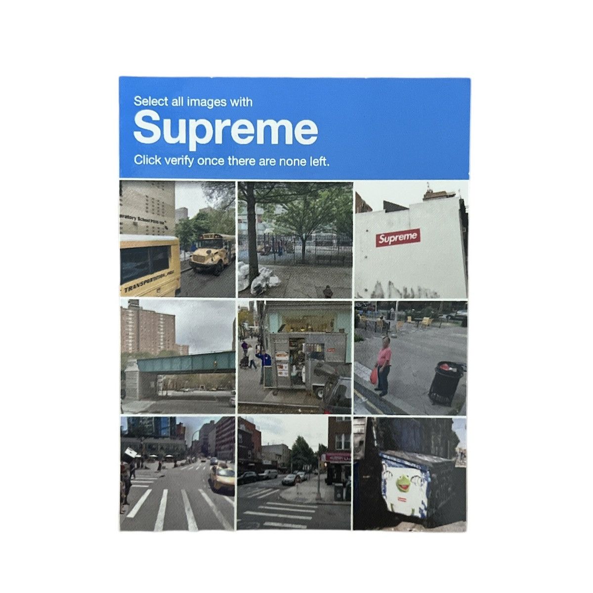 Supreme Supreme Verify Captcha Sticker FW20 Size ONE SIZE - 1 Preview