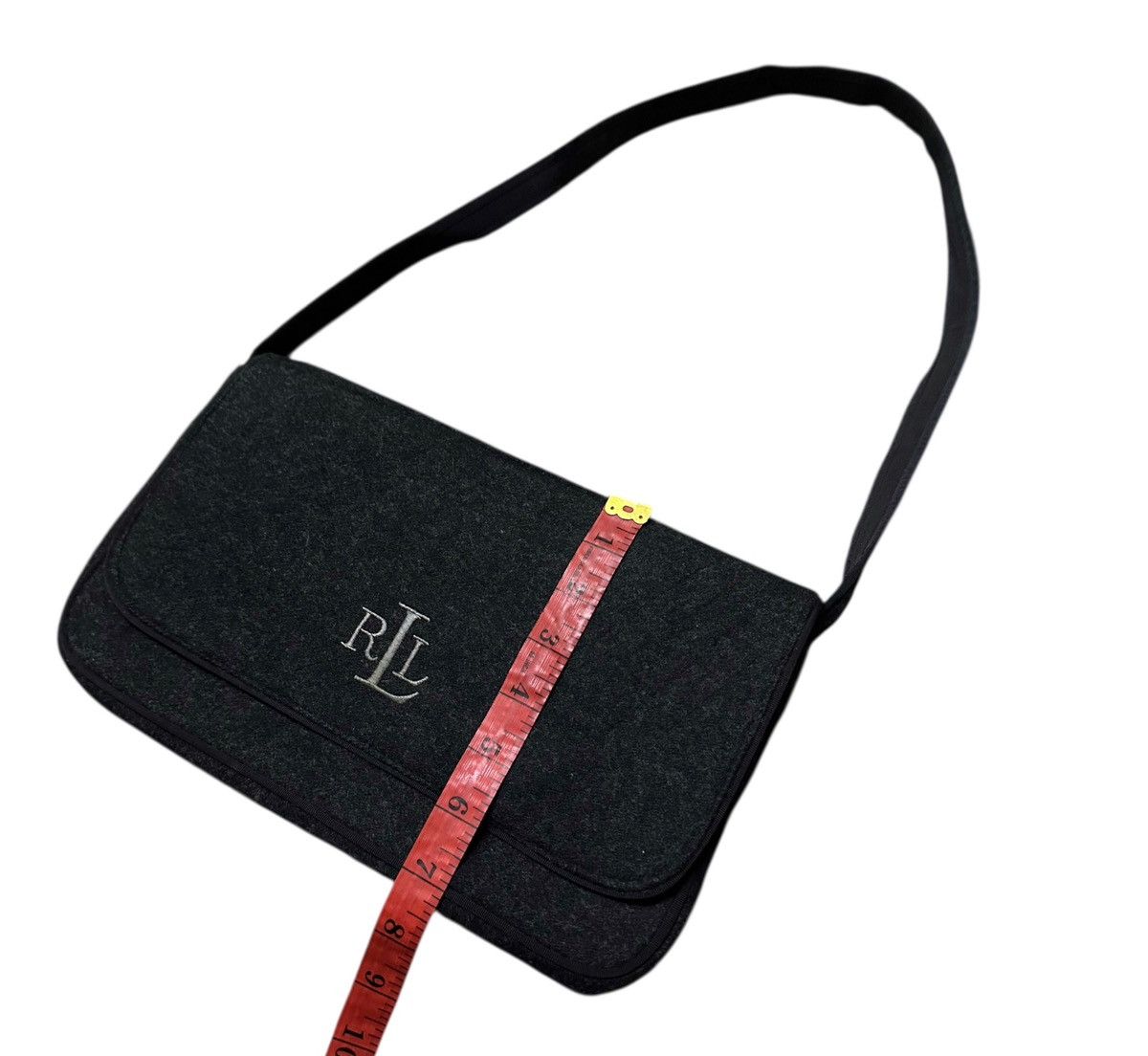 Lauren Ralph Lauren Lauren Ralph Lauren shoulder bag crafted from charcoal wool Size ONE SIZE - 11 Thumbnail