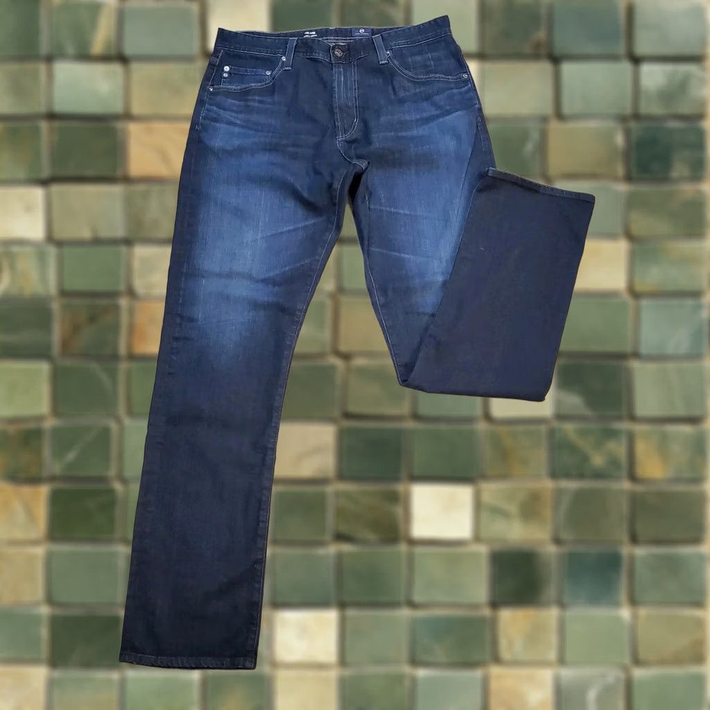 Vintage AG Adriano Goldschmied Jeans Mens 34 35 Blue Modern Athletic Fit Denim Ives Size US 34 / EU 50 - 1 Thumbnail