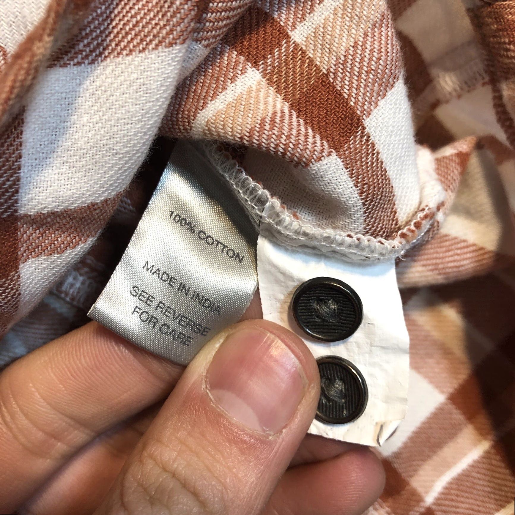 BKE BKE Womens Shirt XS Multicolor Plaid Long Sleeve Button-Up 100% Cotton Flannel Casual Size XS / US 0-2 / IT 36-38 - 5 Thumbnail