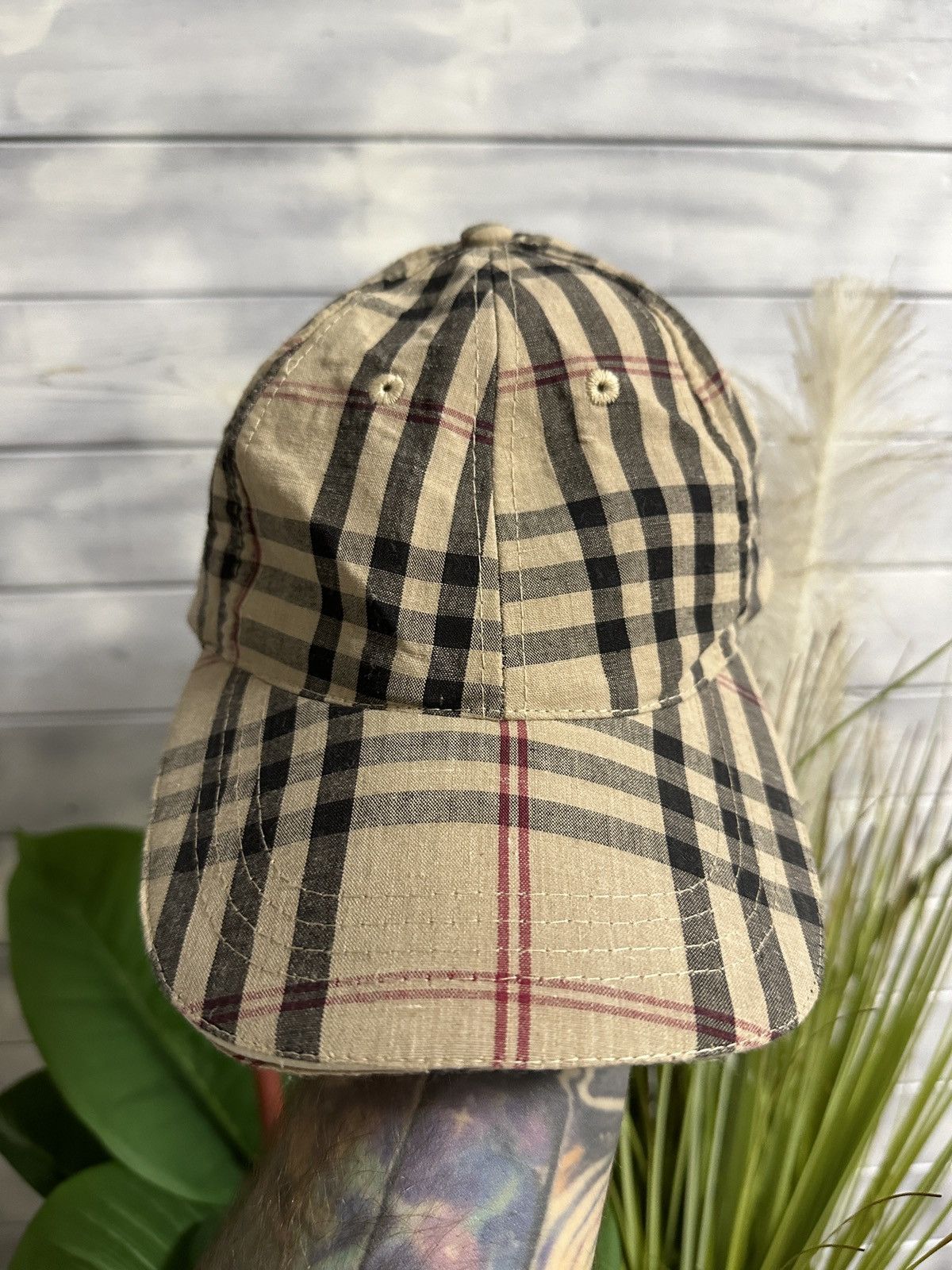 Japanese Brand Cap Avant-Garde Style Nova Check Size ONE SIZE - 2 Thumbnail