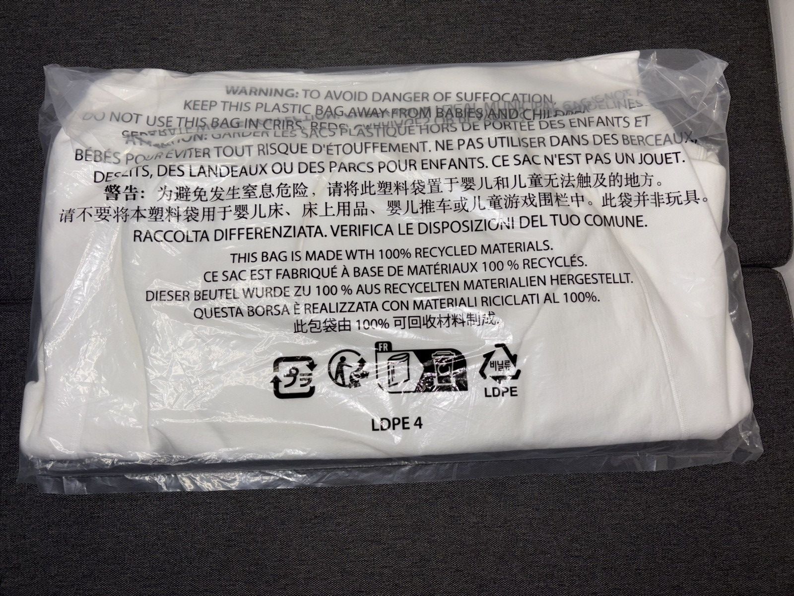 Supreme SUPREME Washed Box Logo Crewneck White X-Large SS25SW2 BNIB Size US XL / EU 56 / 4 - 6 Thumbnail