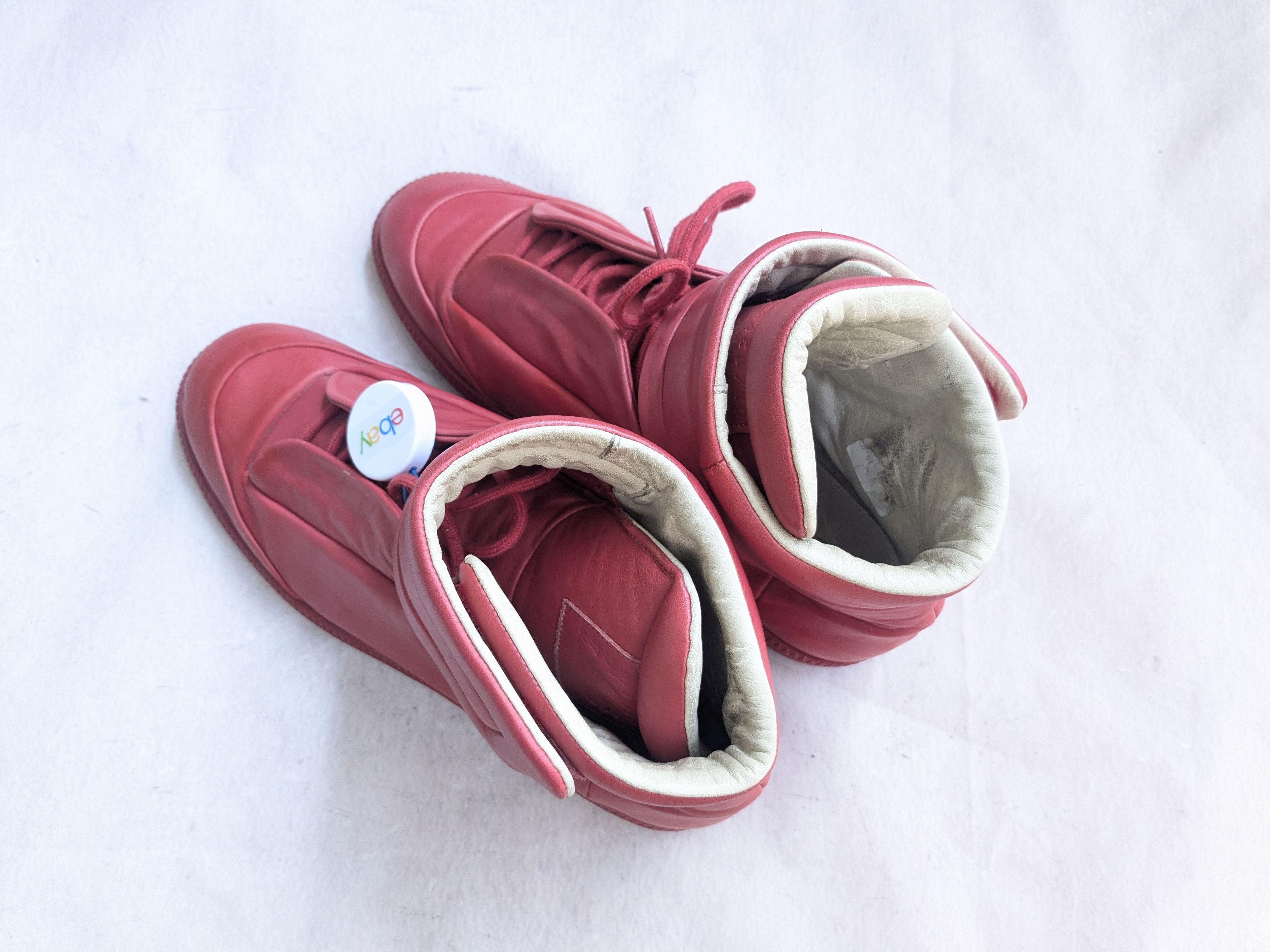 Maison Margiela Maison Margiela Future Red High Tops 9 42 Leather Size US 9 / EU 42 - 13 Thumbnail