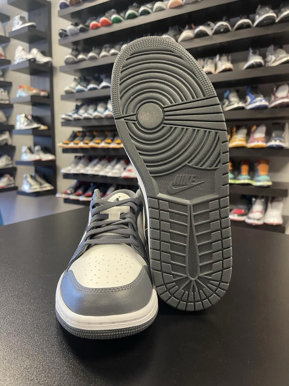 Nike Size 11 - Nike Air Jordan 1 Low Shoes 'Dark Gray' Sail White Size US 11 / IT 41 - 8 Thumbnail