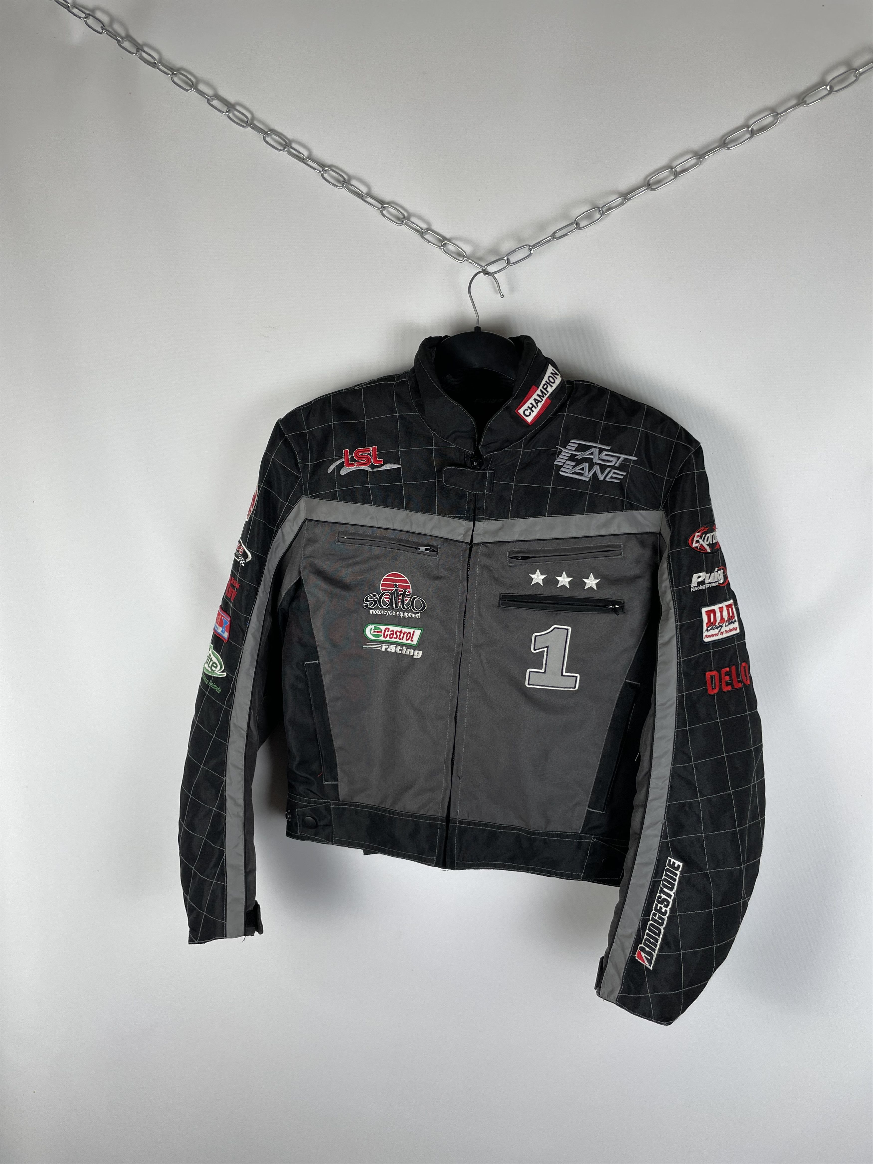 Japanese Brand Fast Lane Racing Jacket Big Logo Vintage Team Size US S / EU 44-46 / 1 - 3 Thumbnail