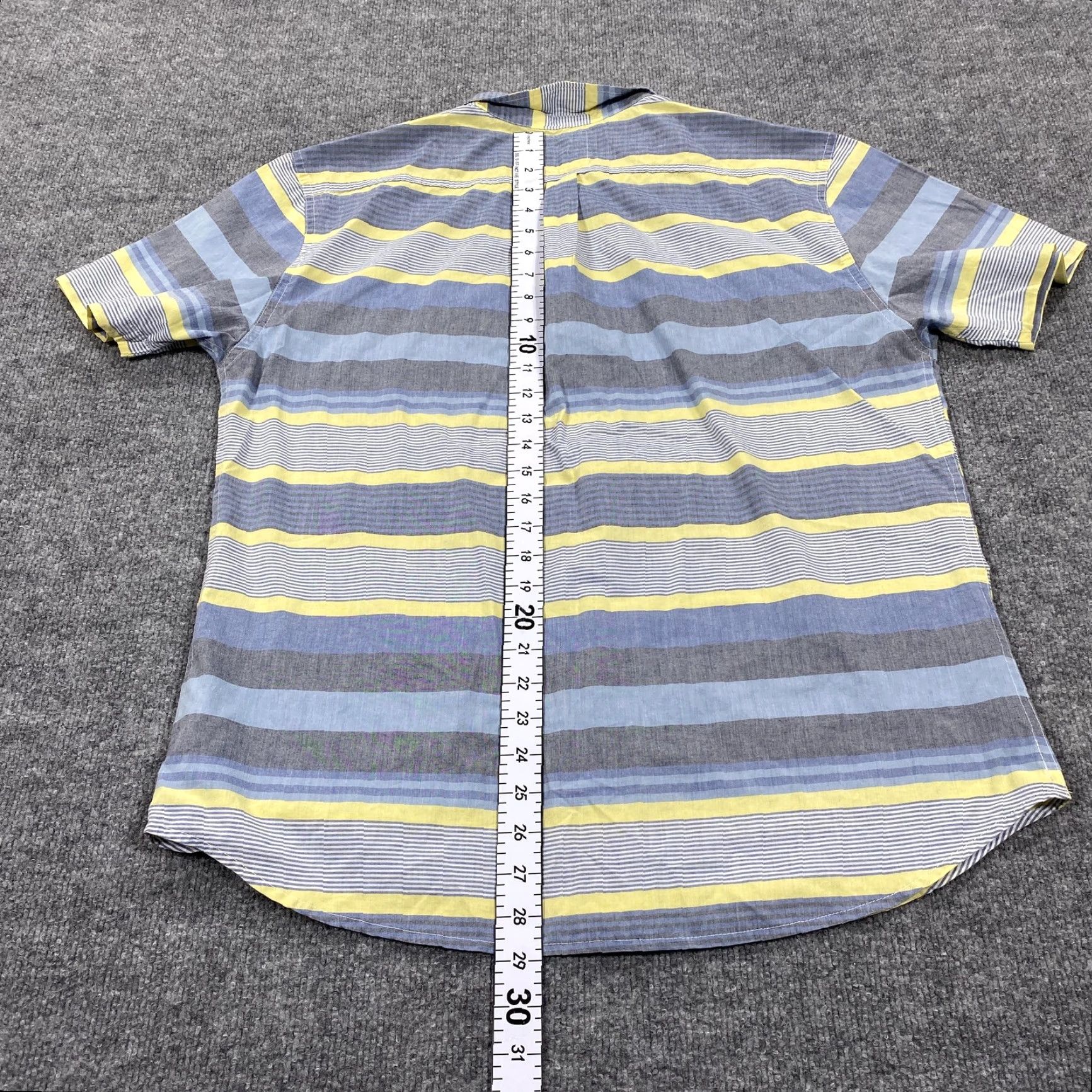 Levi's Levi's Shirt Mens XL Blue Striped Short Sleeve Button Up Casual Cotton Polyester Size US XL / EU 56 / 4 - 6 Thumbnail