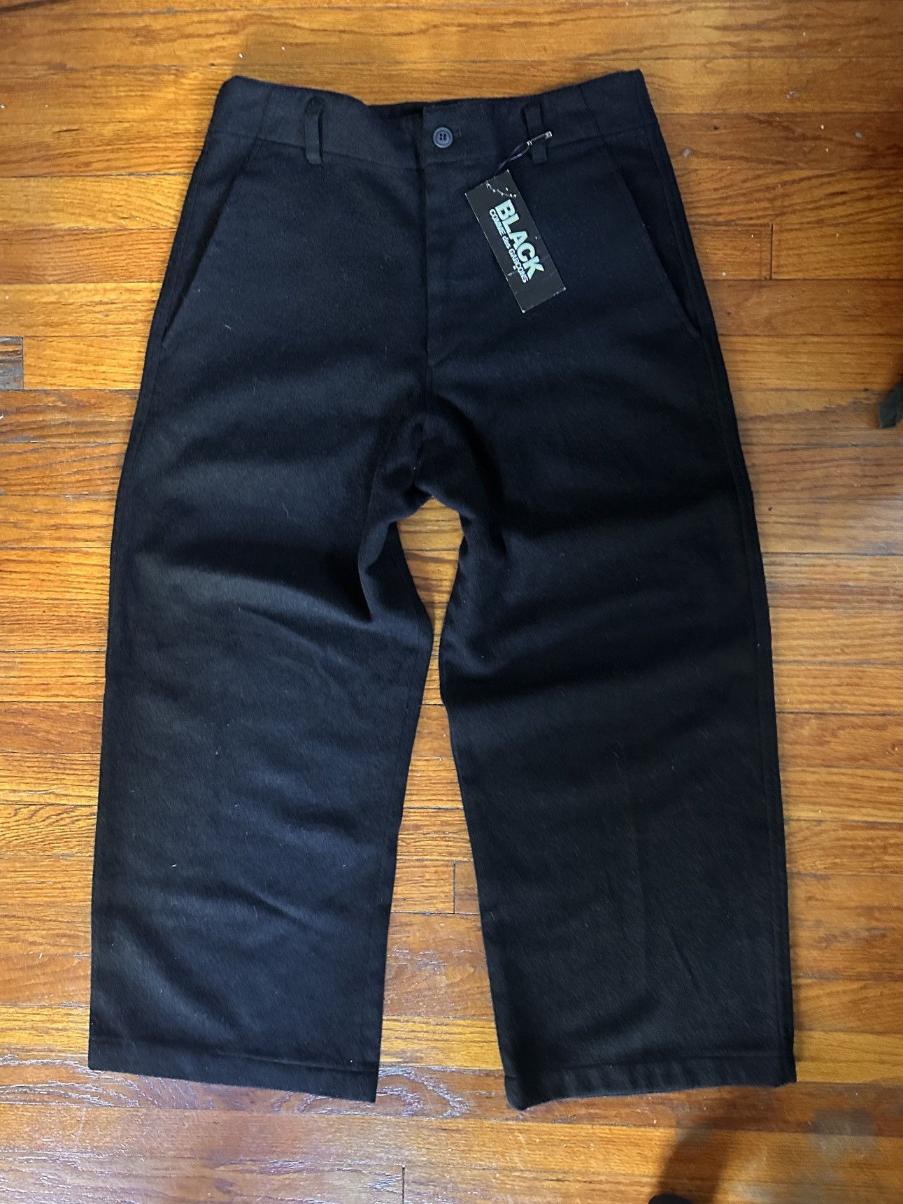 Comme des Garcons Black Wool Trousers Comme Des Garcons Black Size US 32 / EU 48 - 1 Thumbnail