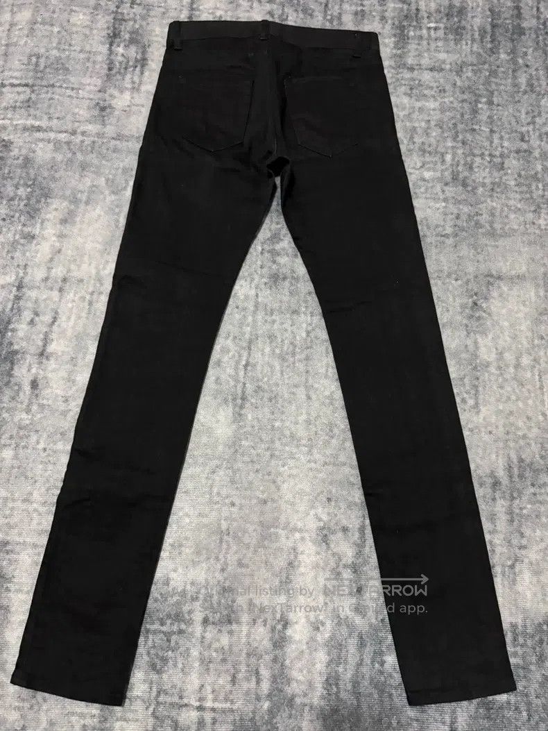 Saint Laurent Paris Saint Laurent Paris Stretch Black Basic Denim Jeans Size US 29 - 2 Thumbnail