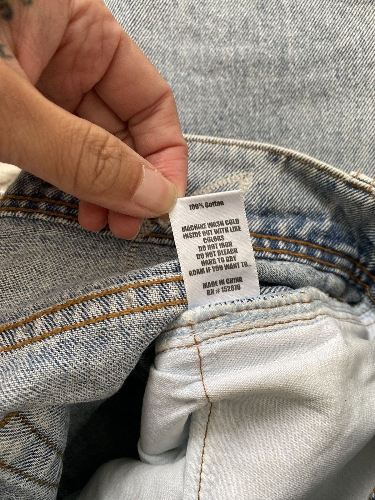 Playboy × Pleasures Pleasures x Playboy Light Denim Jeans Size US 30 / EU 46 - 5 Thumbnail