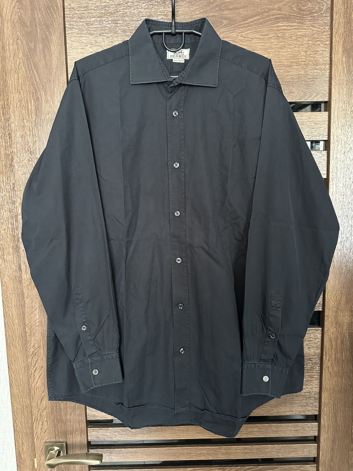 Hermes Hermes Vintage Shirt Button Up Long Sleeve Size US XL / EU 56 / 4 - 3 Thumbnail