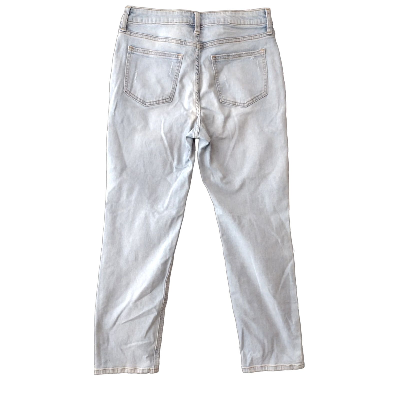 Vintage LC Lauren Conrad Women's High Rise Light Wash Distressed Size 4 Jeans Size ONE SIZE - 1 Thumbnail
