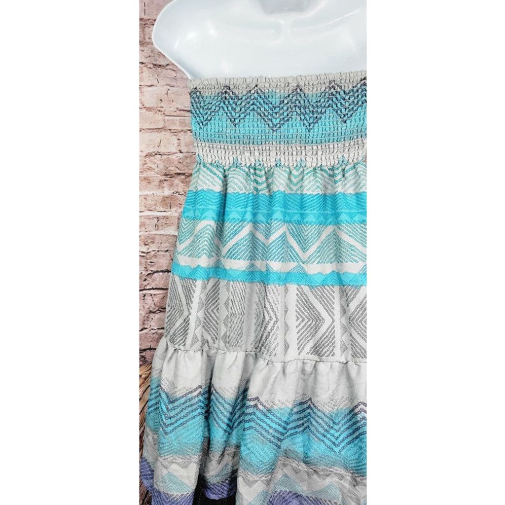 American Eagle Outfitters American Eagle Y2K Boho Tube Top strapless mini dress SZ SM Size S / US 4 / IT 40 - 4 Thumbnail