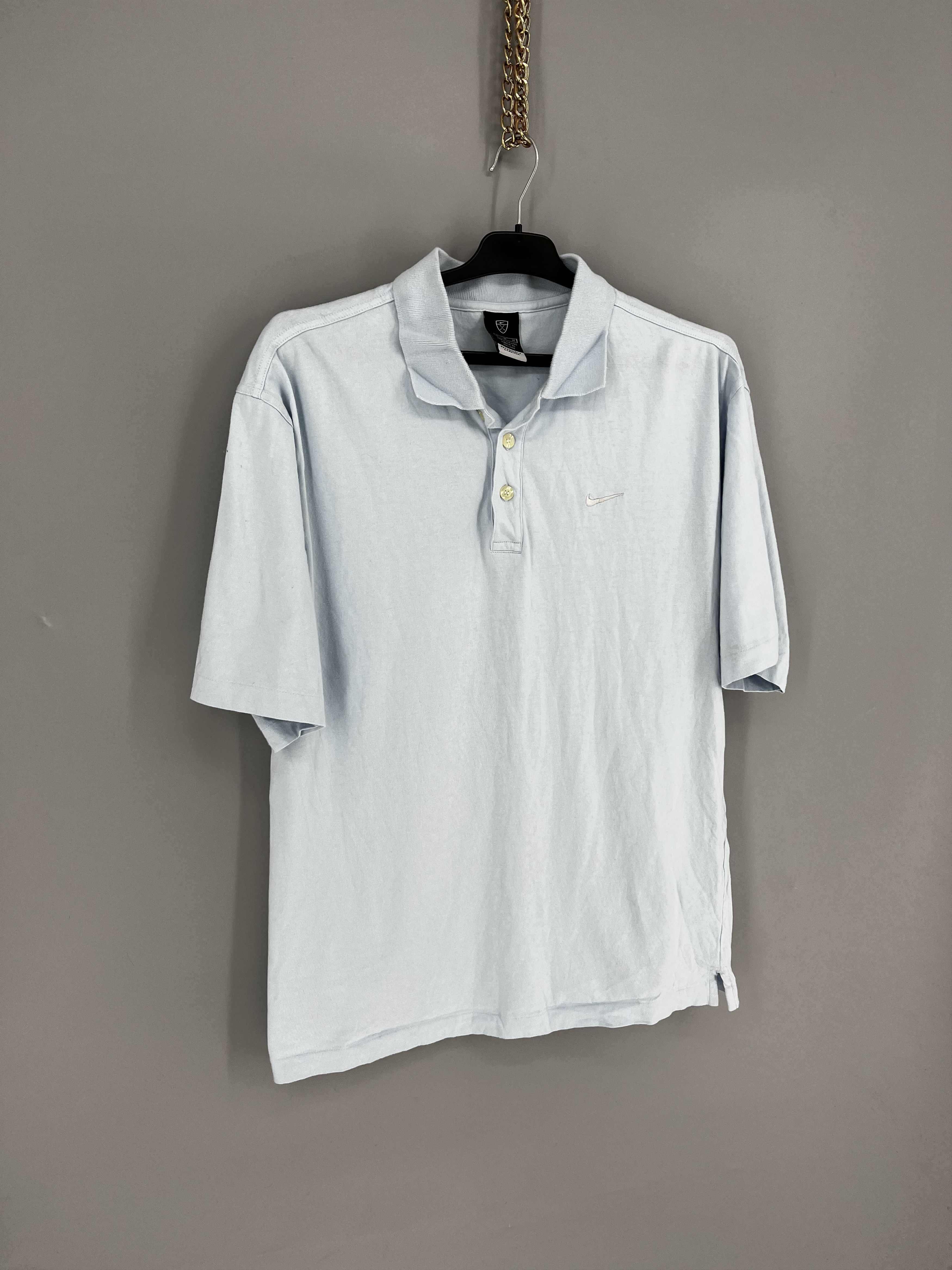 Nike Nike Men Solid Green Athletic Golf Short Sleeve Polo Shirt Size US M / EU 48-50 / 2 - 2 Thumbnail